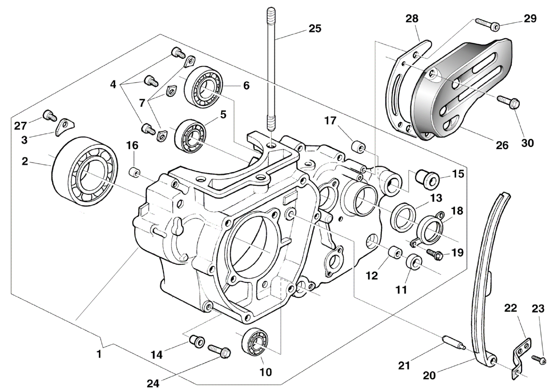 CRANKCASE CARTER L.H.