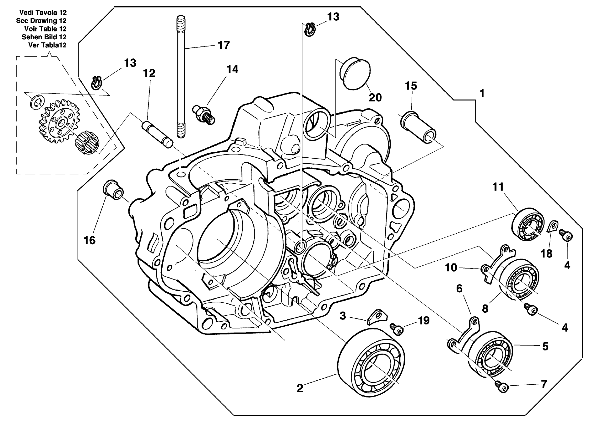 CRANKCASE CARTER R.H.