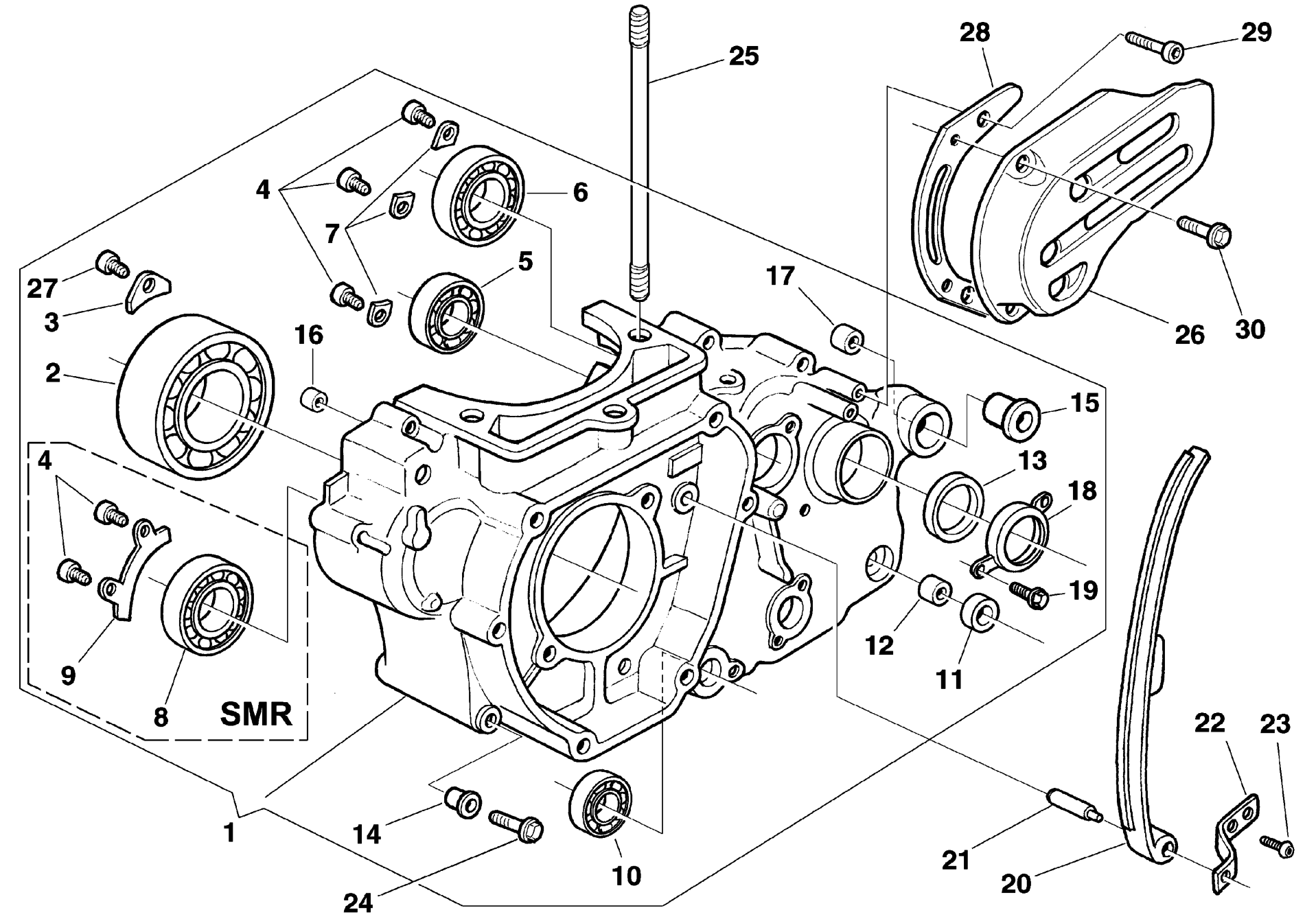 CRANKCASE CARTER L.H.