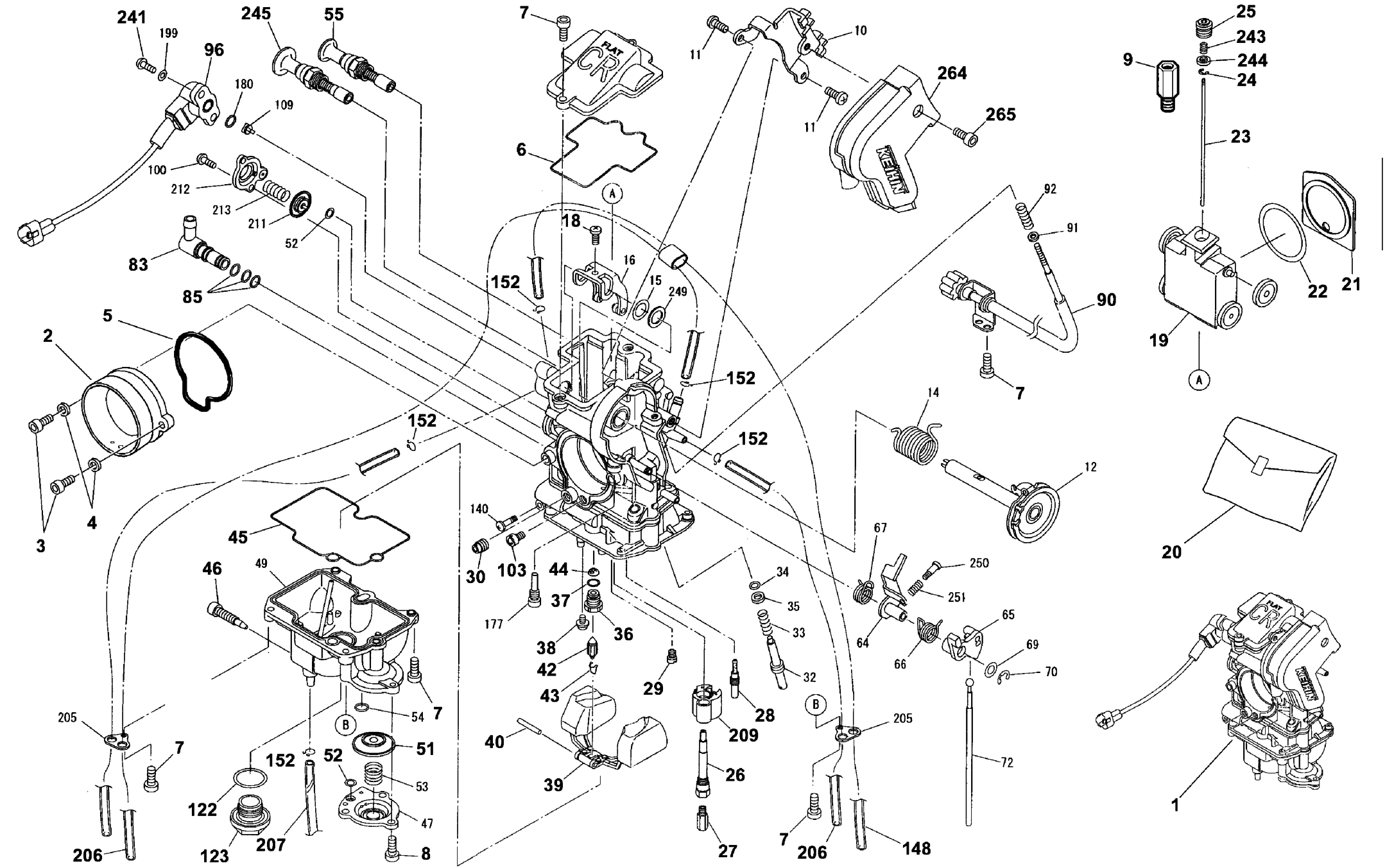 CARBURETOR (250-450-510)