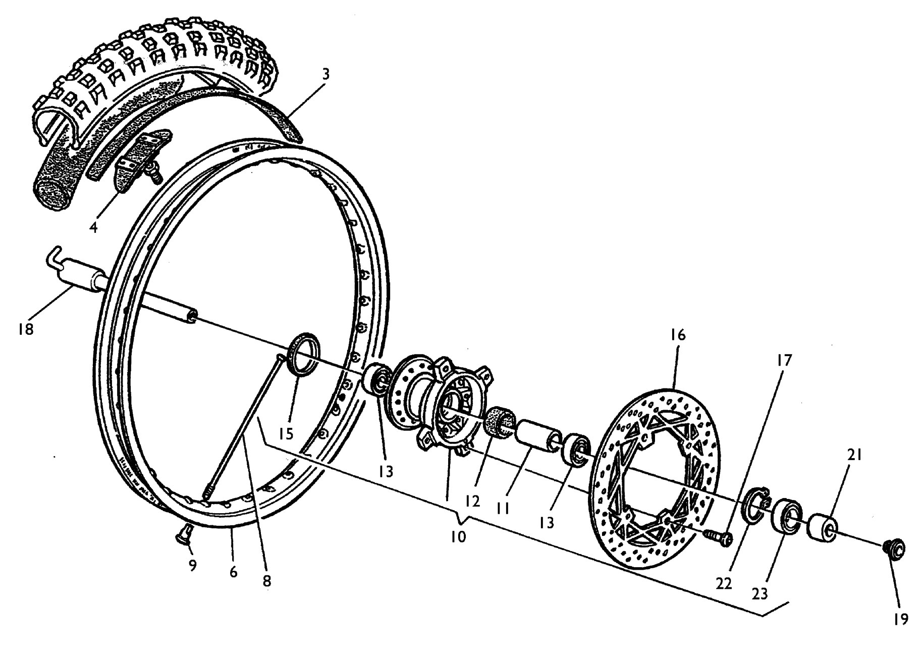 FRONT WHEEL (TE-TC)