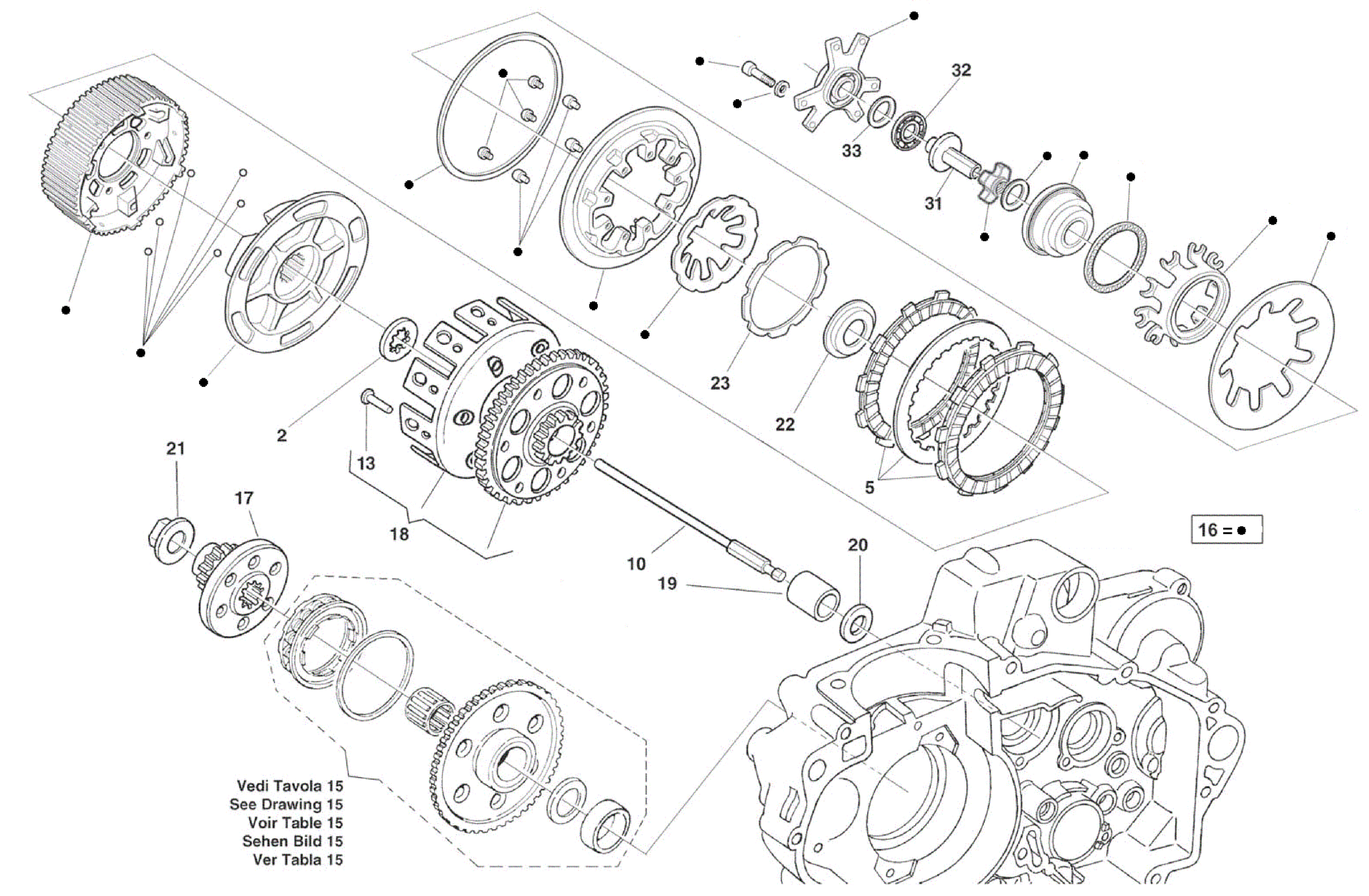 PRIMARY DRIVE - CLUTCH