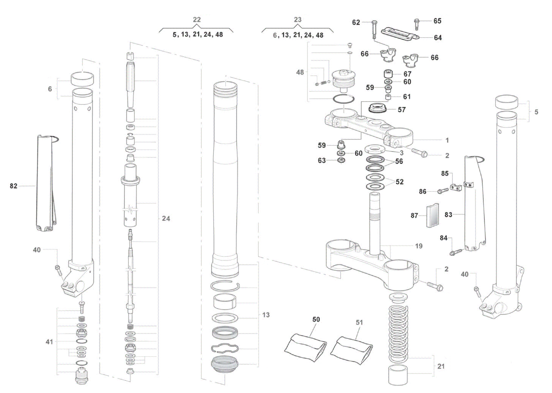 FRONT FORK ASSEMBLY