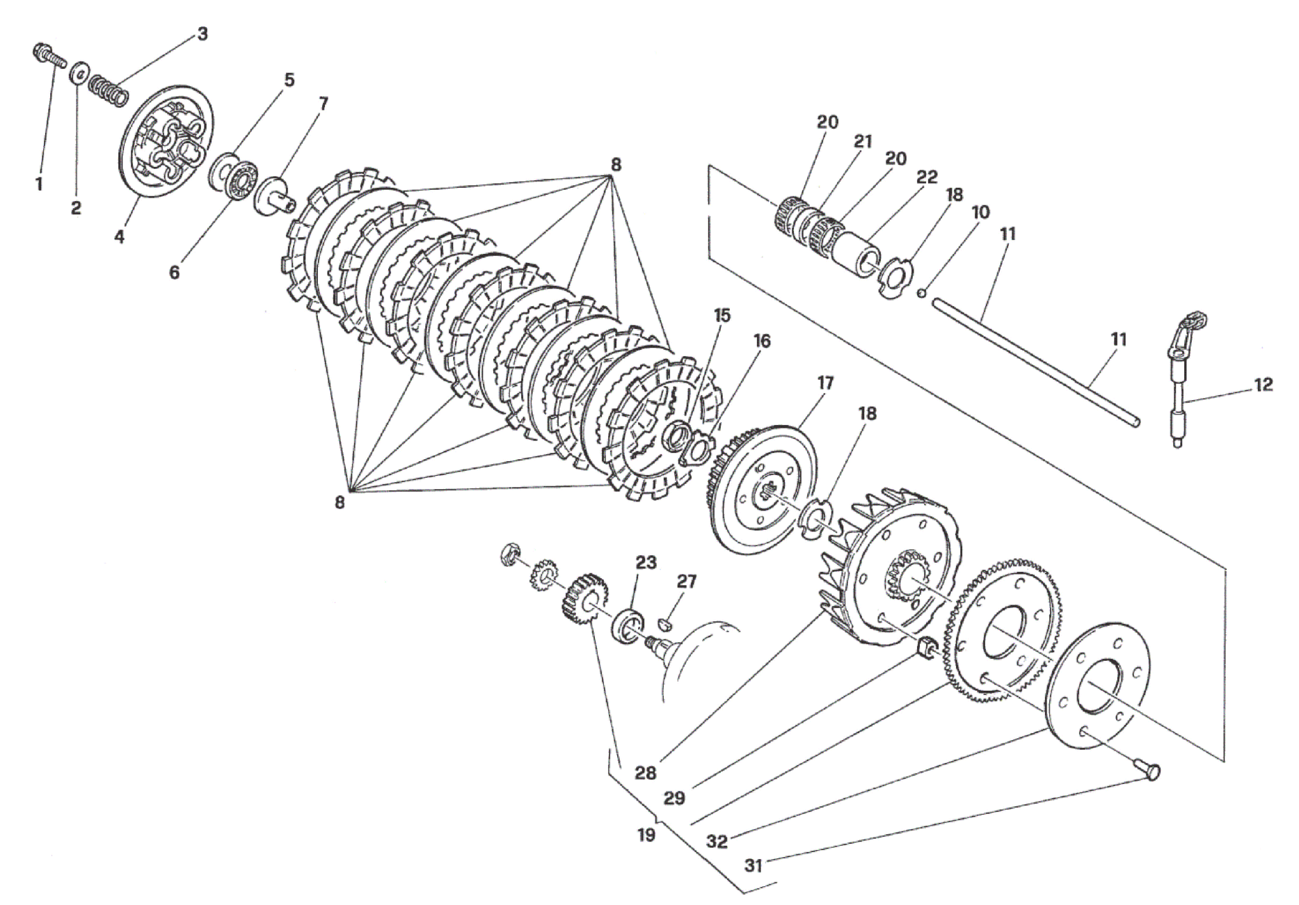 PRIMARY DRIVE - CLUTCH