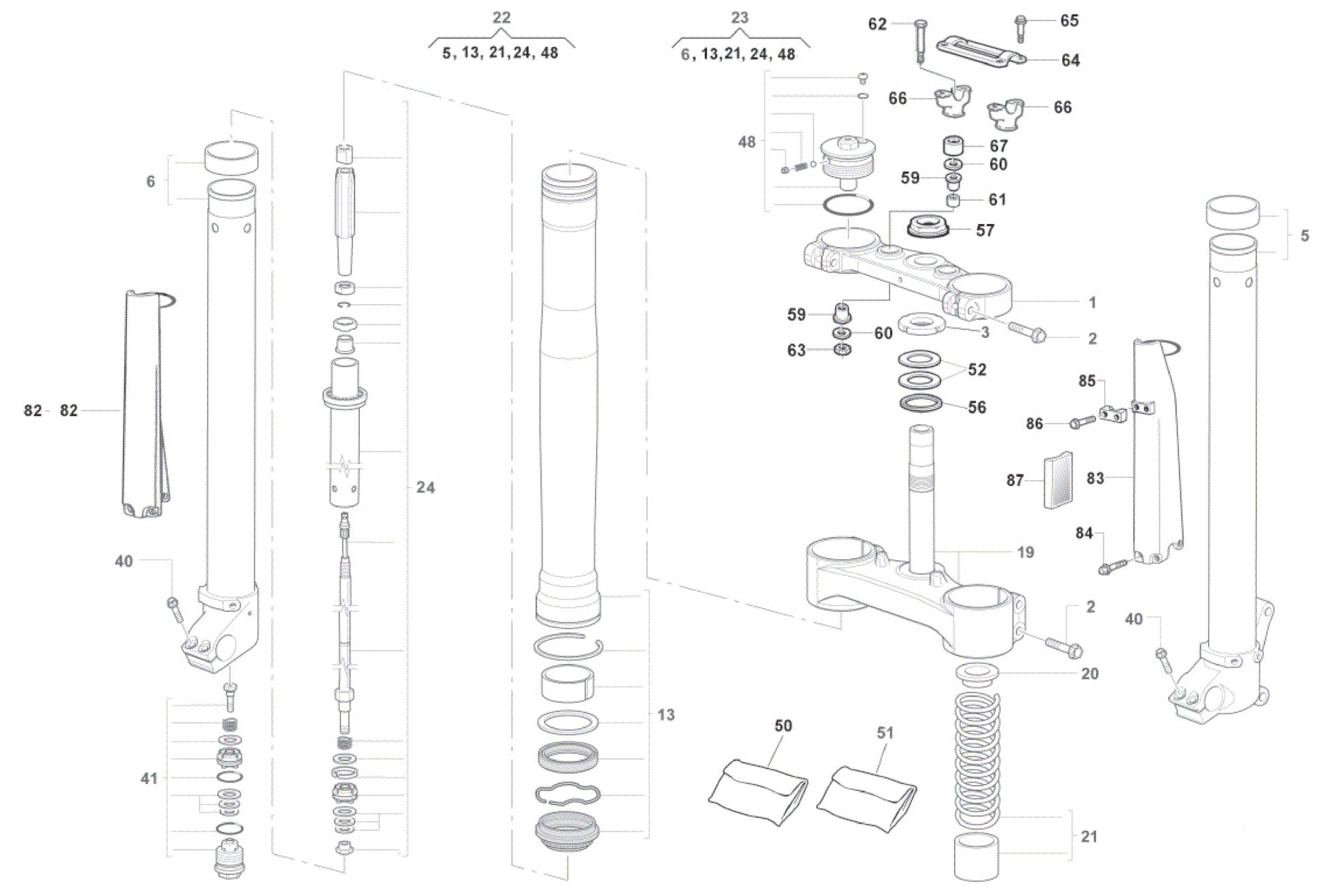 FRONT FORK (WR)