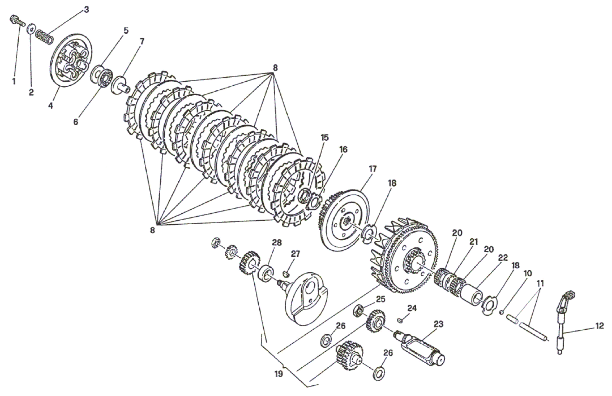 PRIMARY DRIVE - CLUTCH