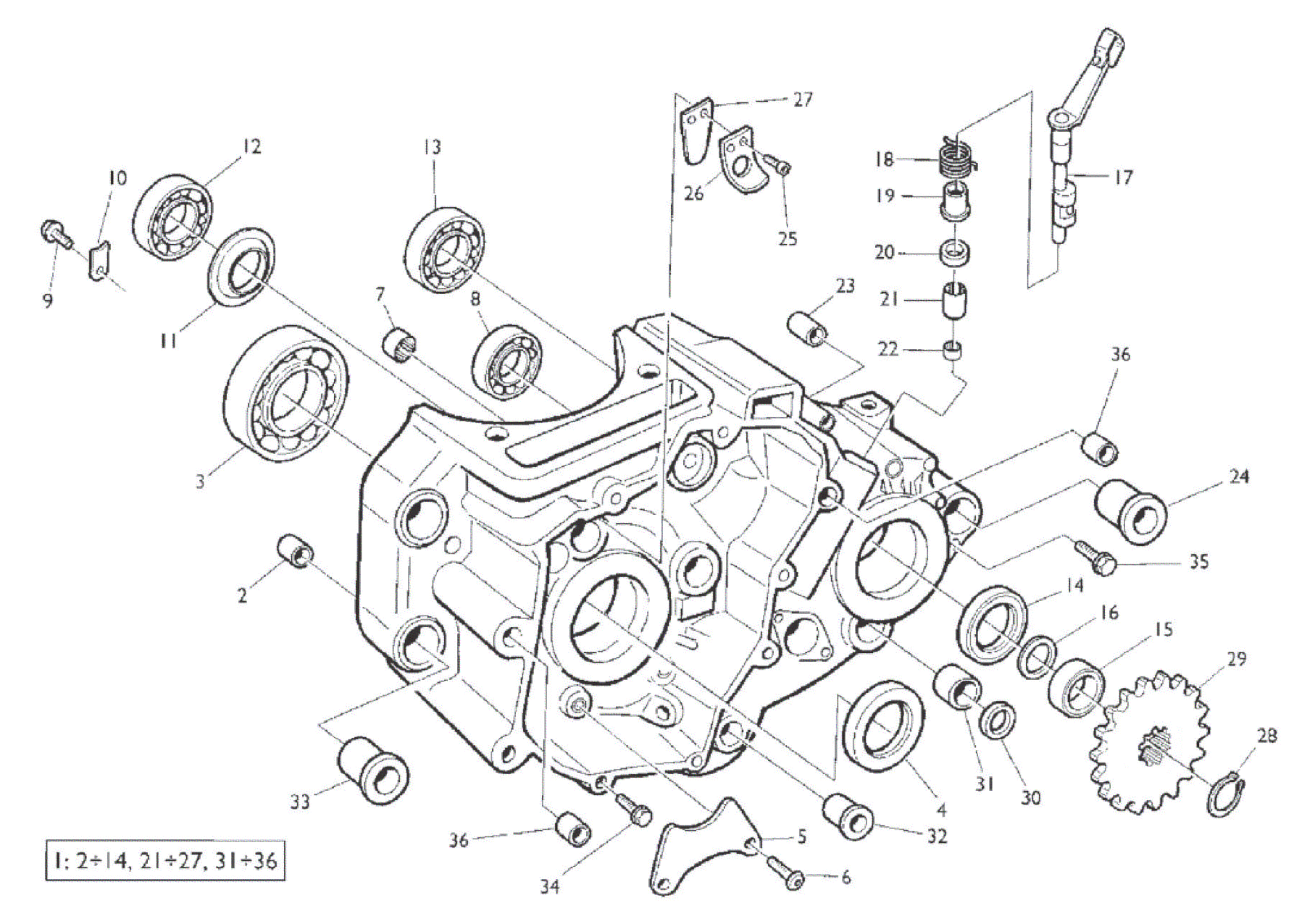 CRANKCASE CARTER L.H.