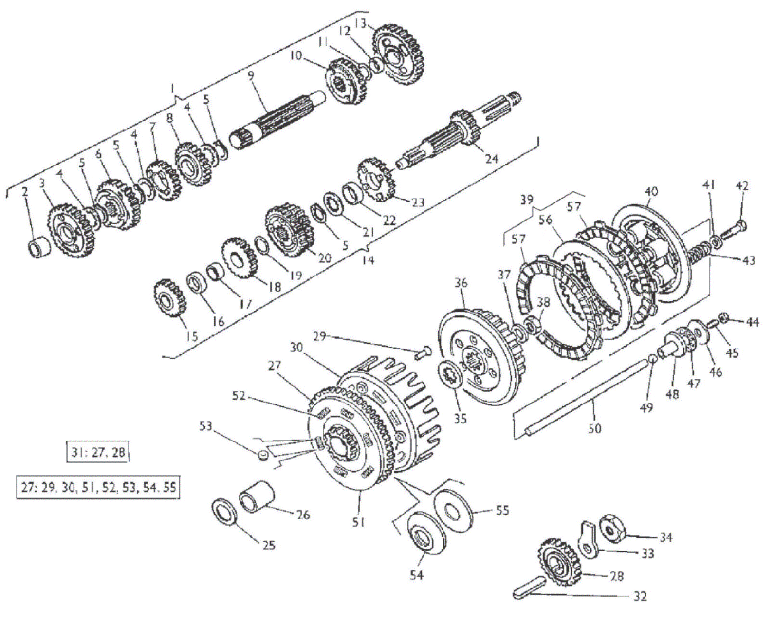 PRIMARY DRIVE - CLUTCH