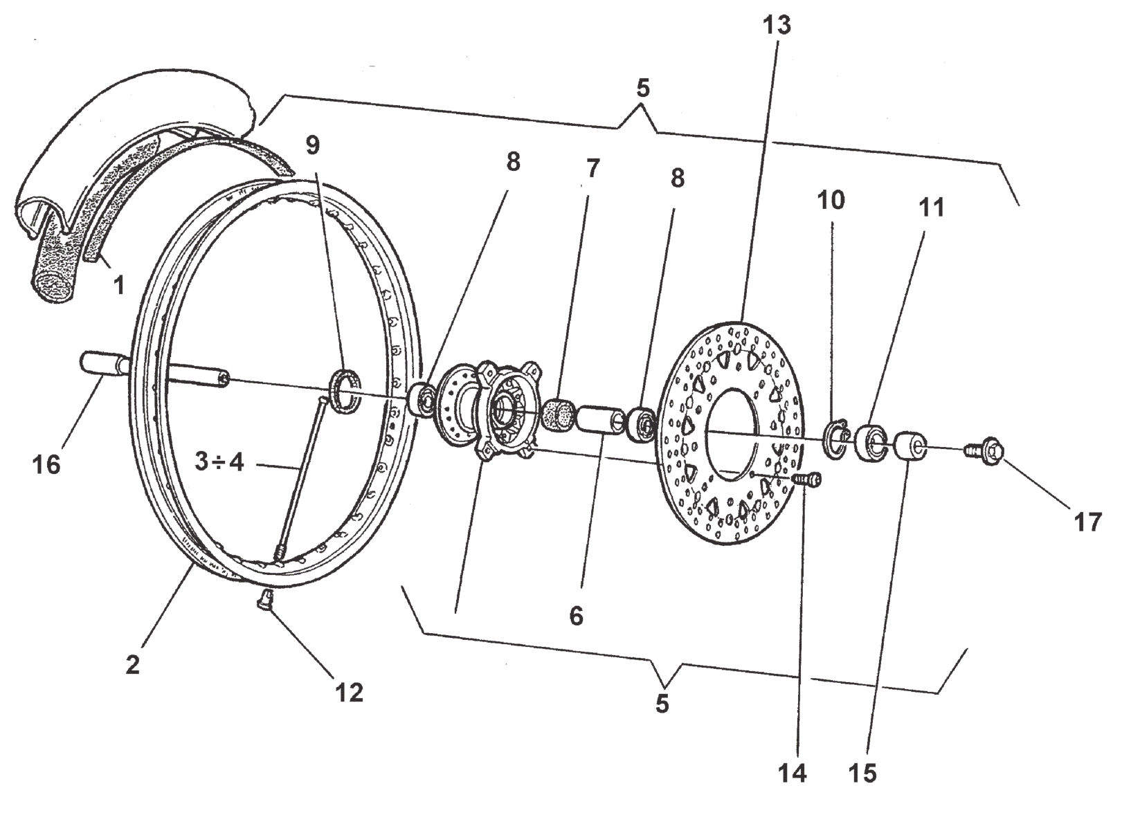 FRONT WHEEL (SM)