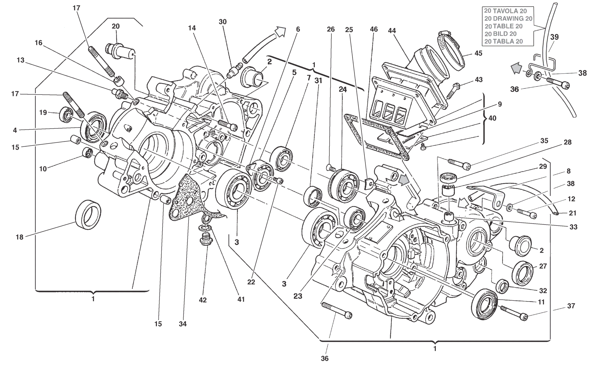 CRANKCASE CARTER