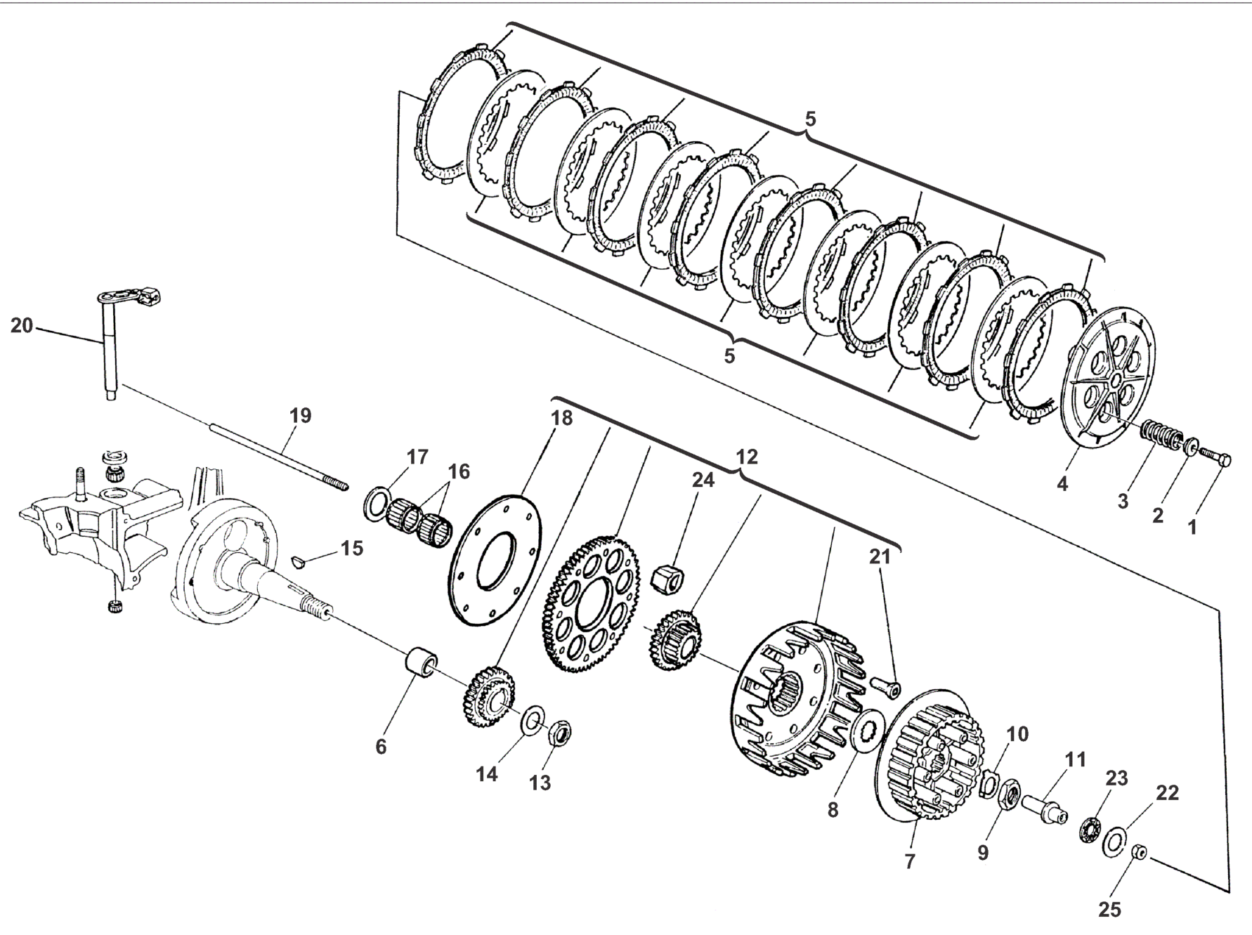 PRIMARY DRIVE - CLUTCH