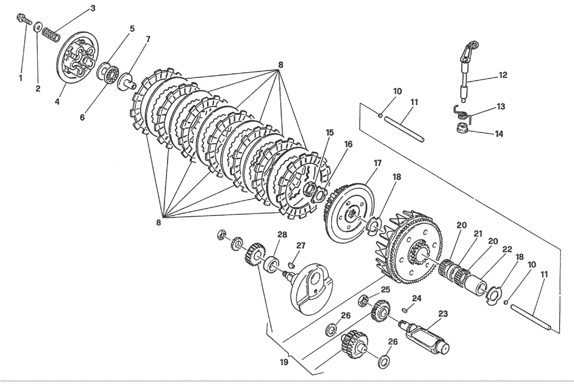 PRIMARY DRIVE - CLUTCH