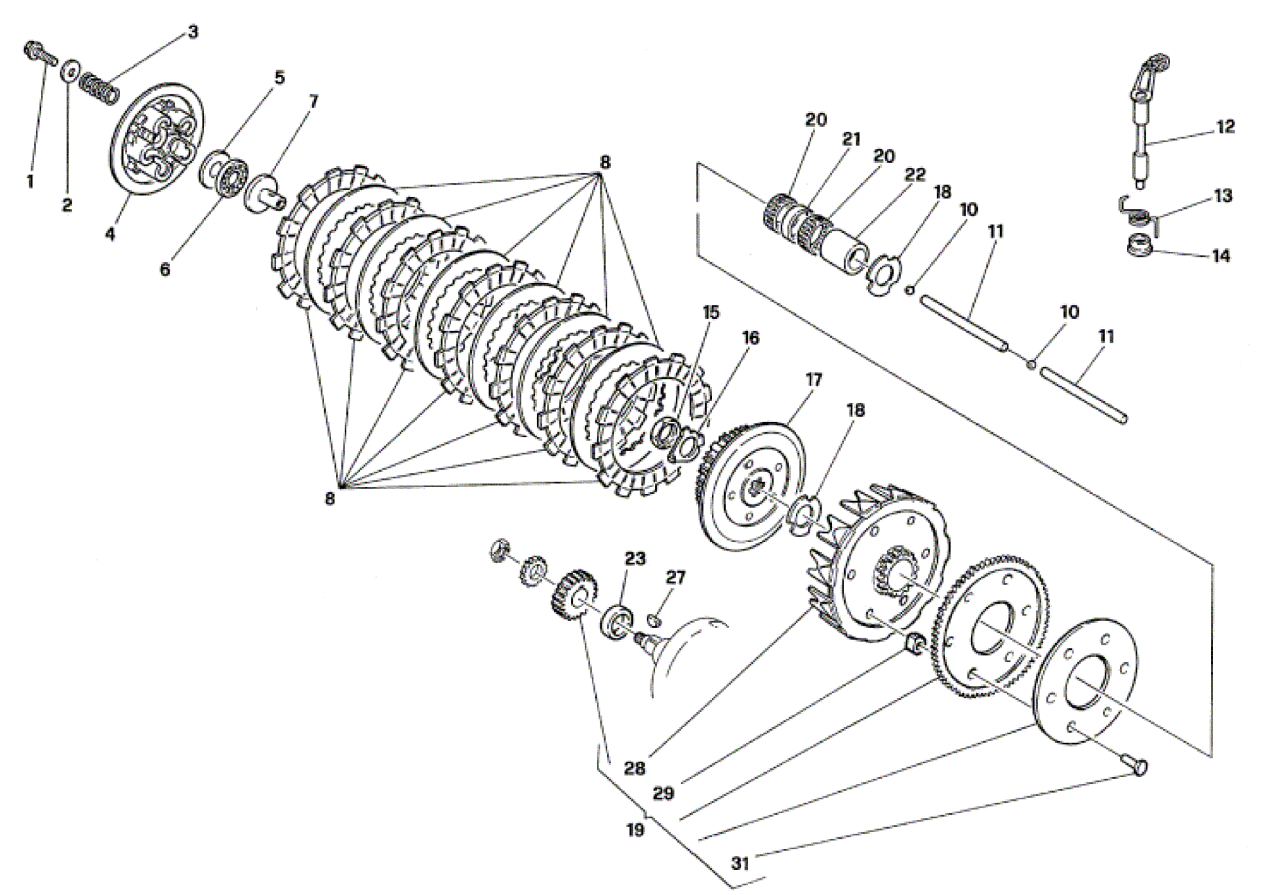 PRIMARY DRIVE - CLUTCH