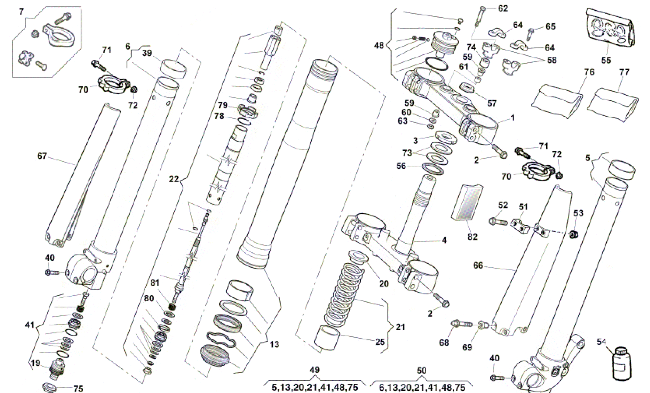 FRONT FORK (CR)