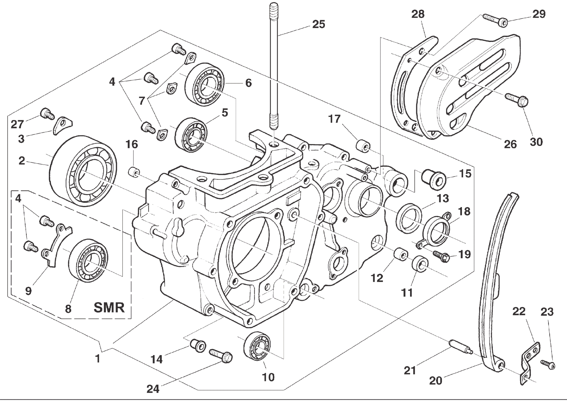 CRANKCASE CARTER L.H.