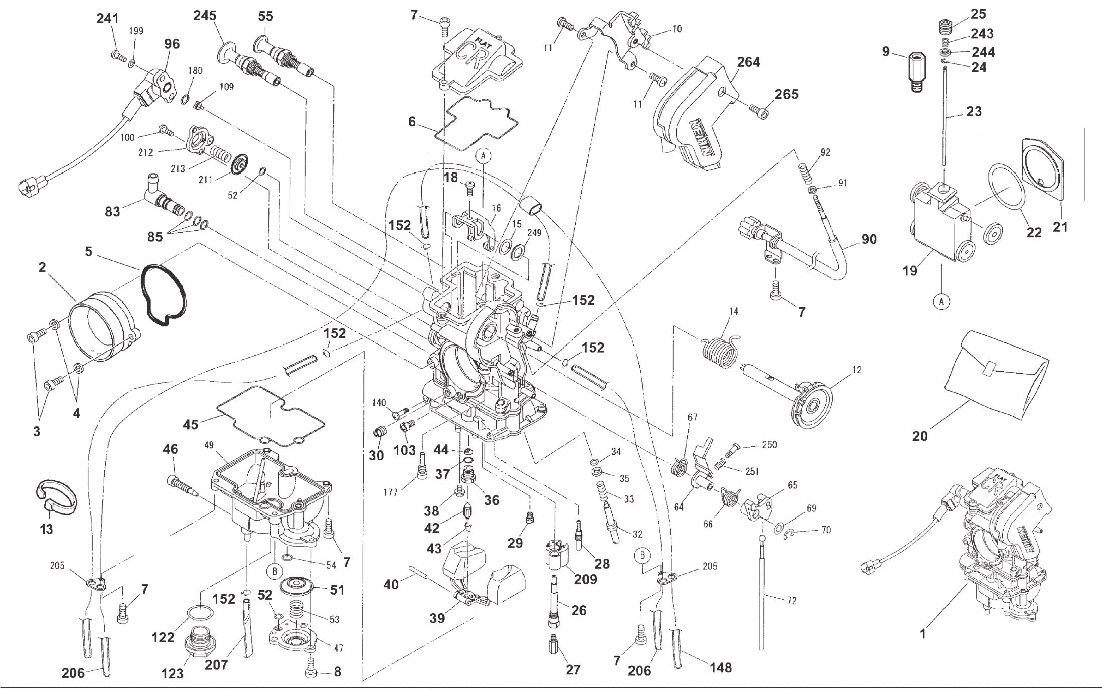 CARBURETOR (250-450-510)