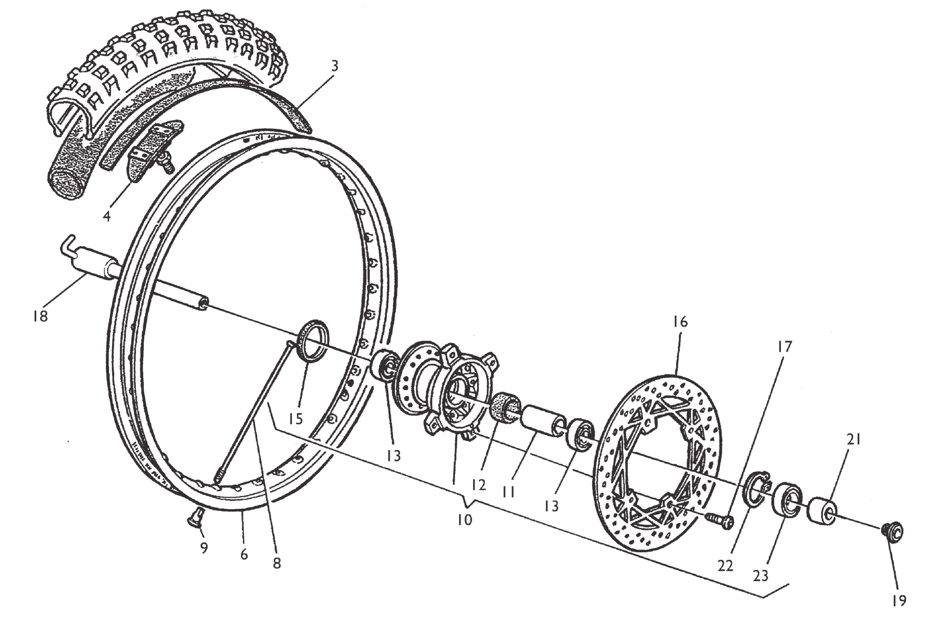 FRONT WHEEL (TE-TC)