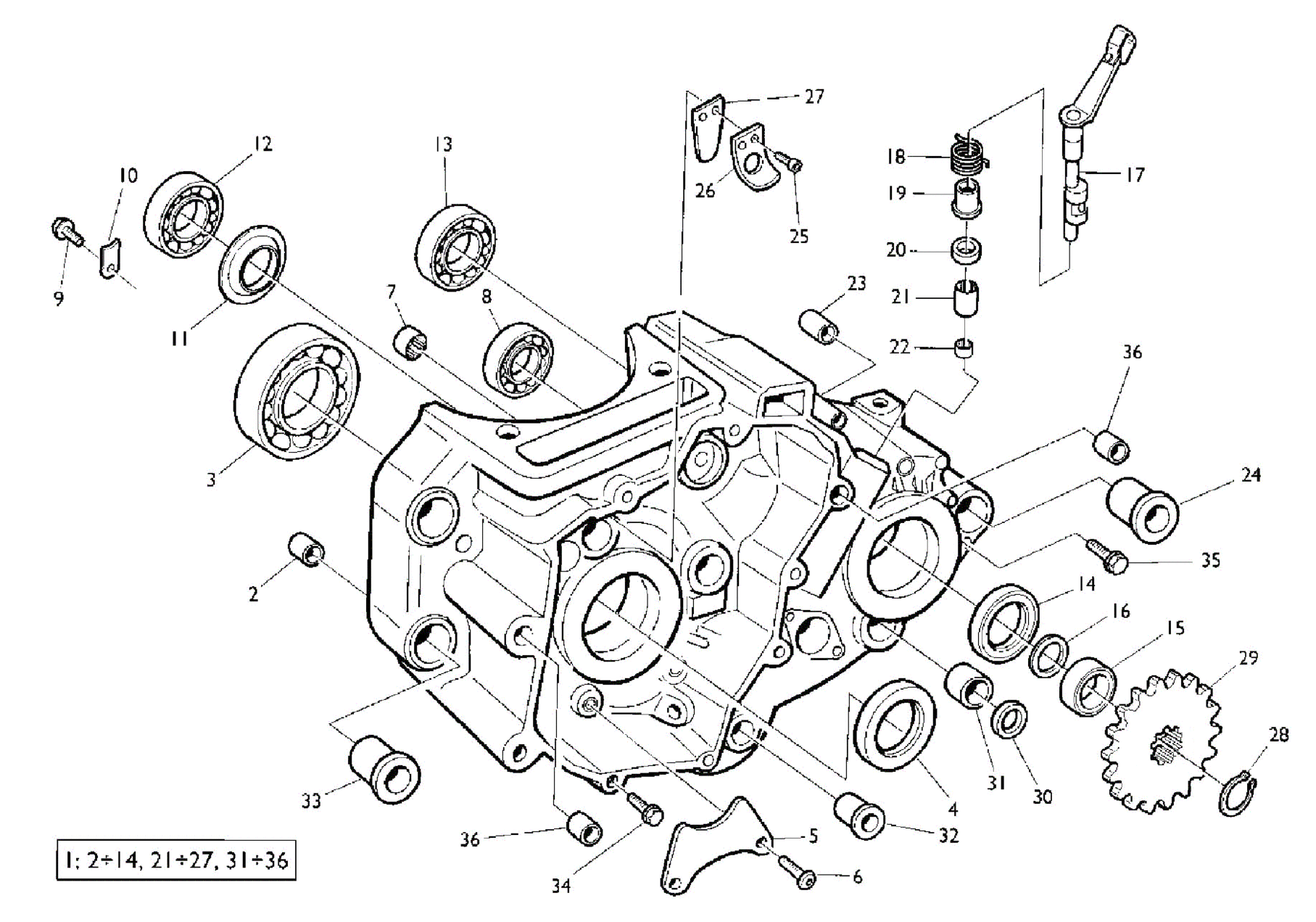 CRANKCASE CARTER L.H.