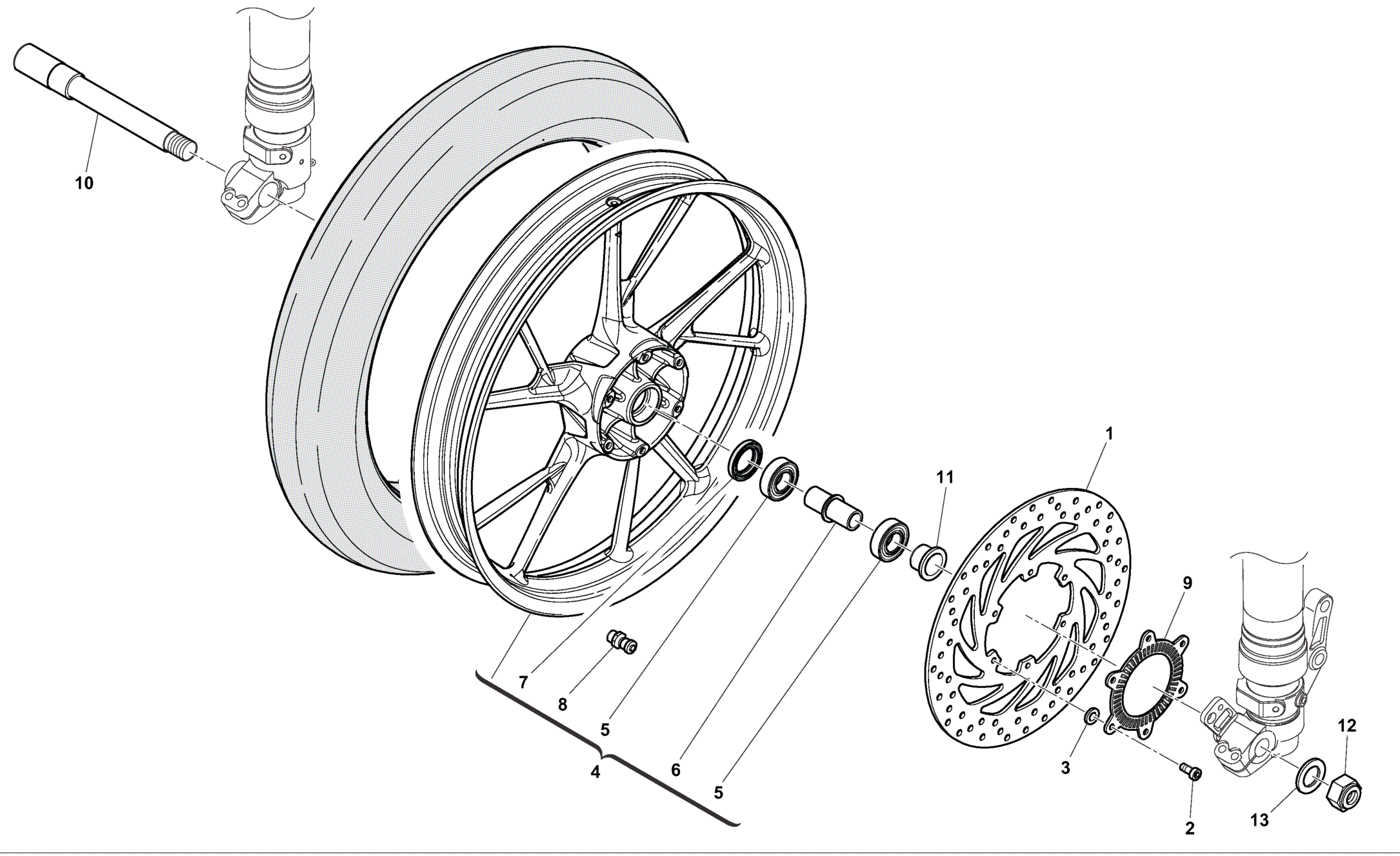 FRONT WHEEL (STRADA)