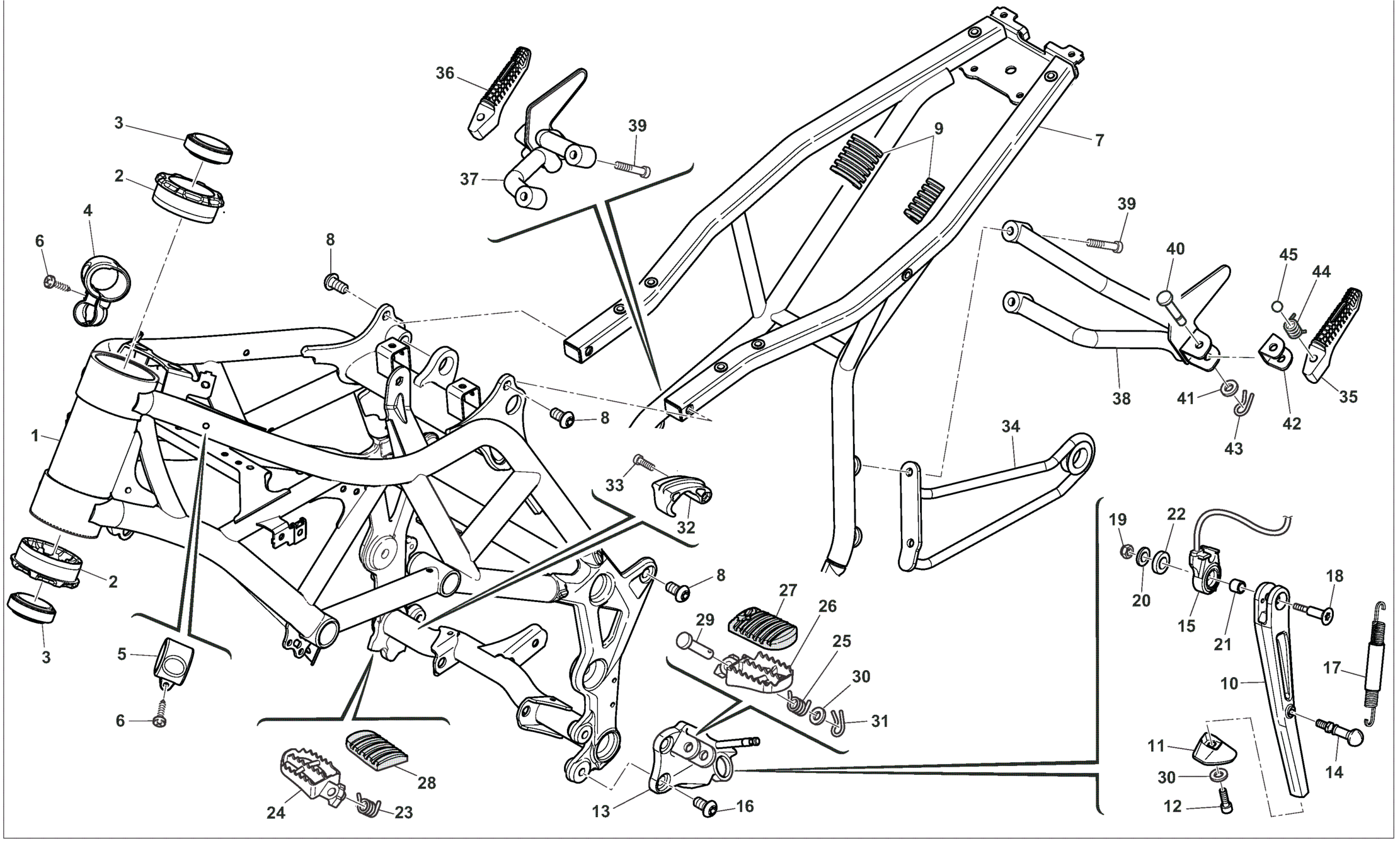 FRAME - FOOTRESTS