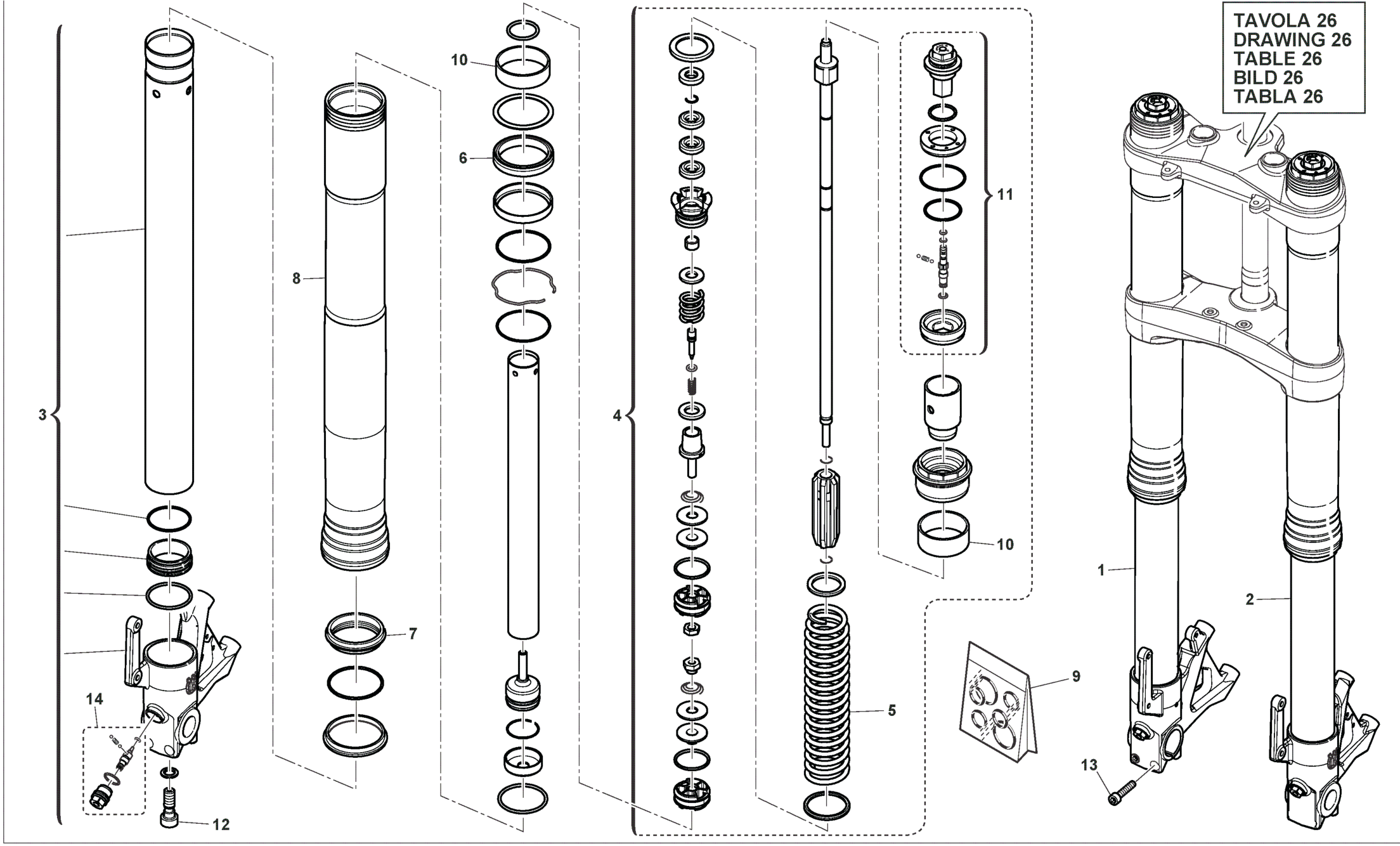 FRONT FORK (R)