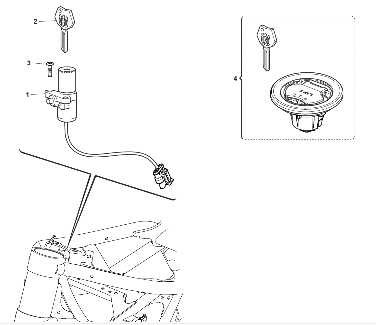 IGNITION SWITCH - KEY