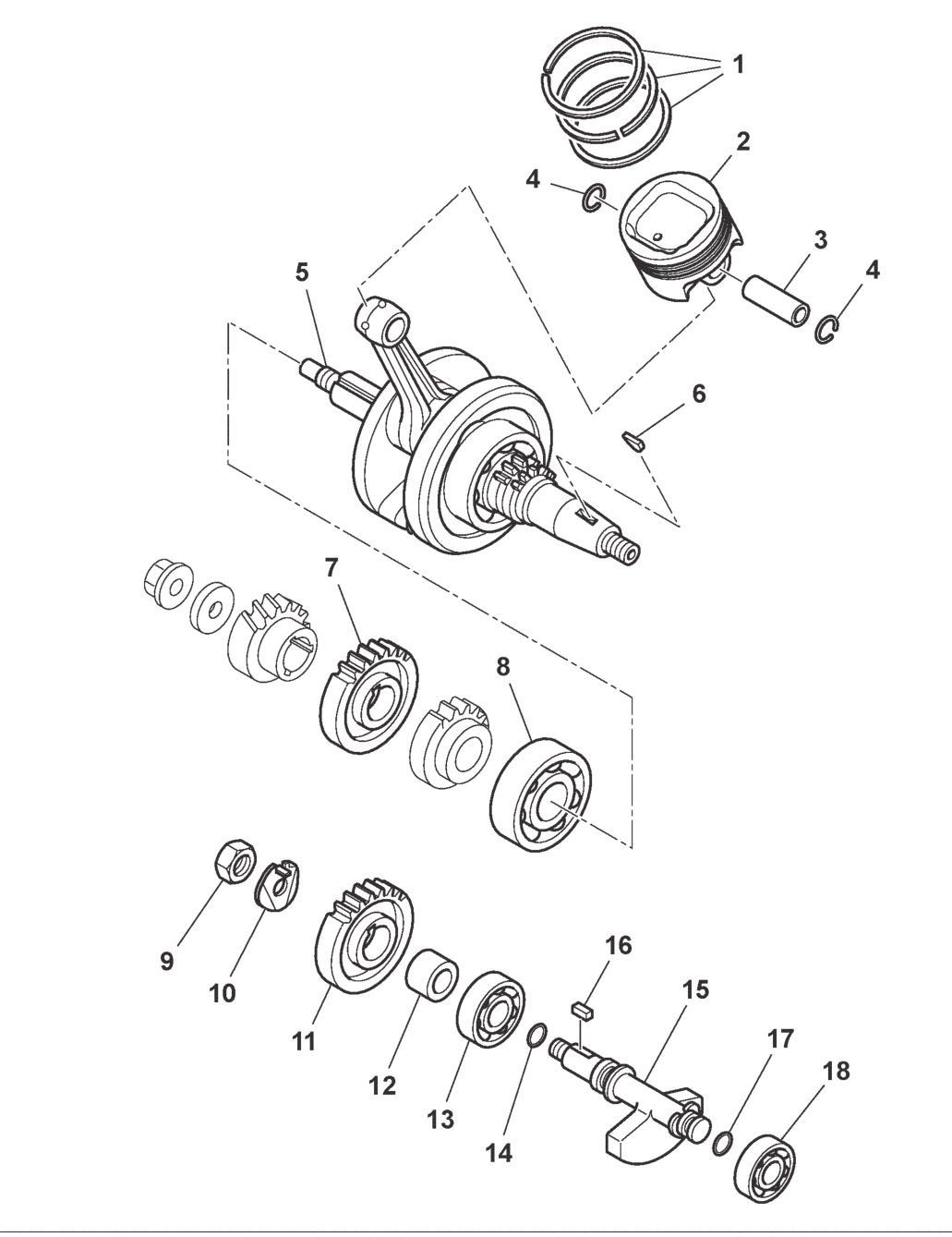 CRANKSHAFT - PISTON