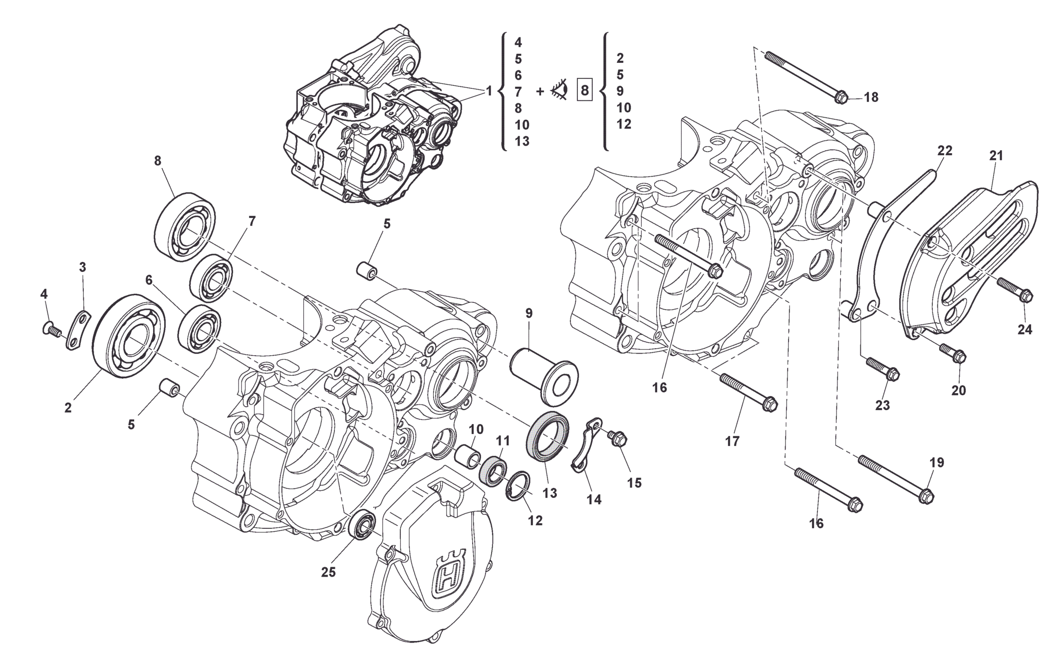 CRANKCASE CARTER L.H.