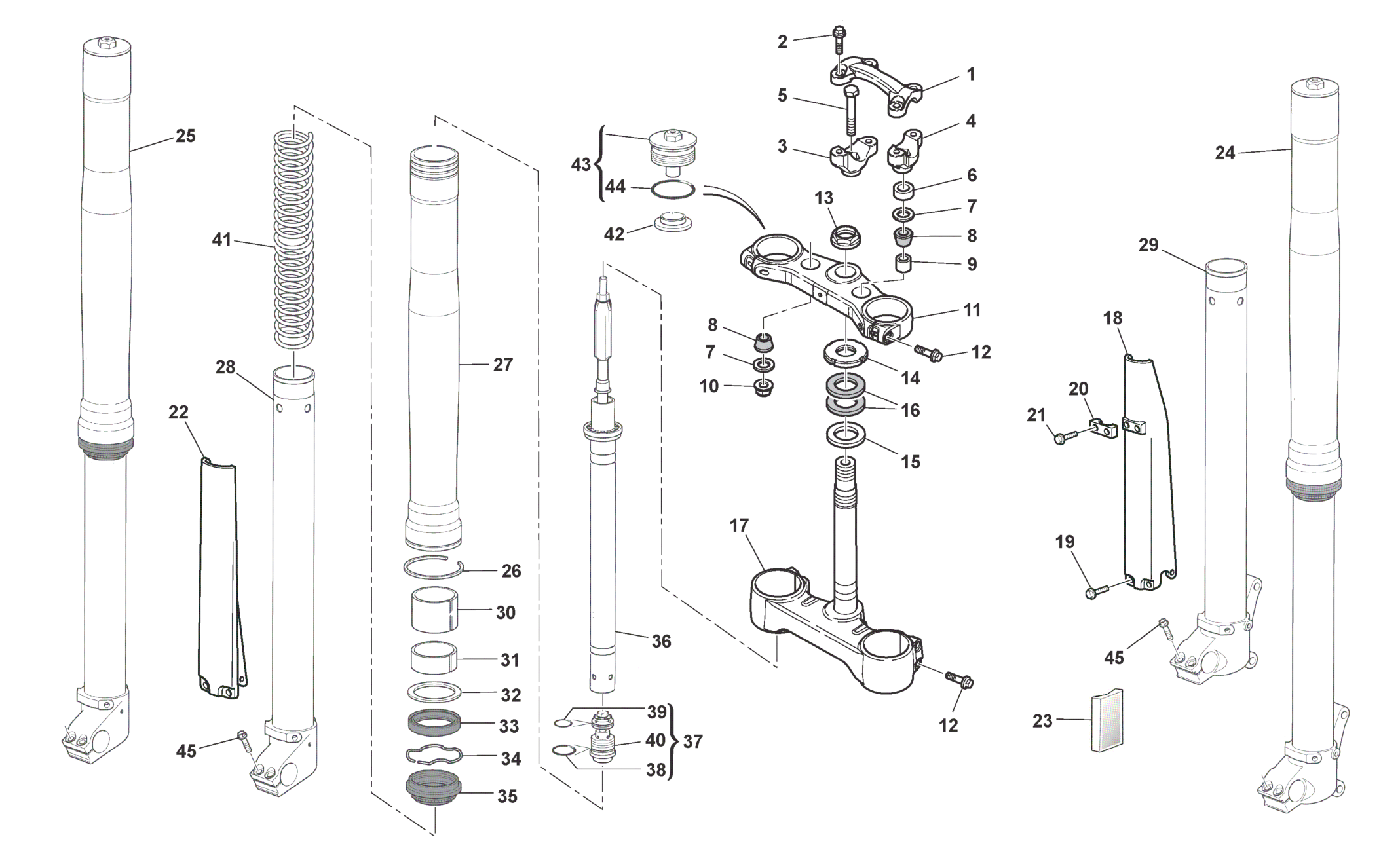 FRONT FORK (TE)