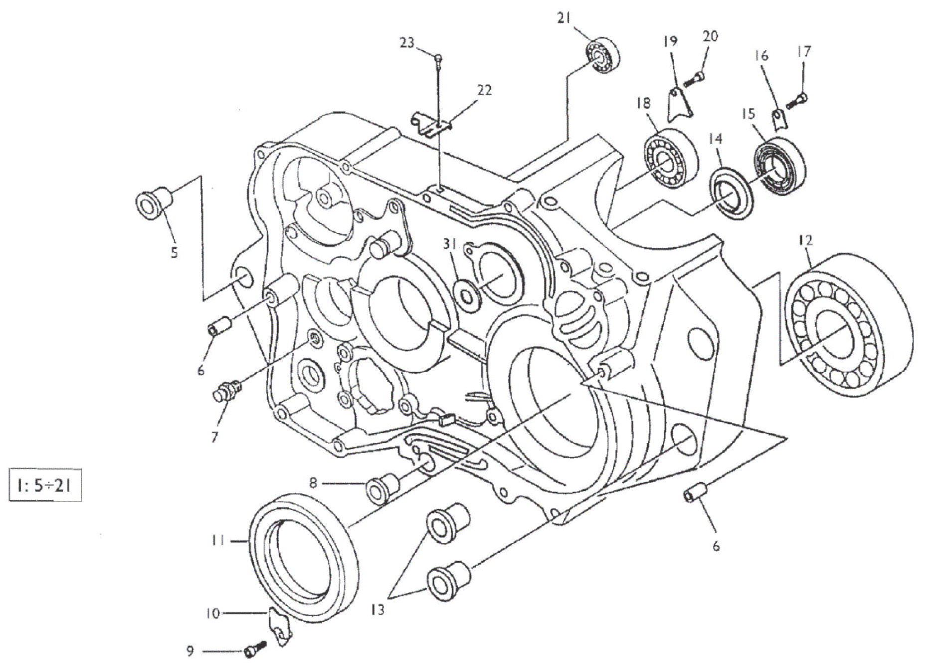 CRANKCASE CARTER R.H.