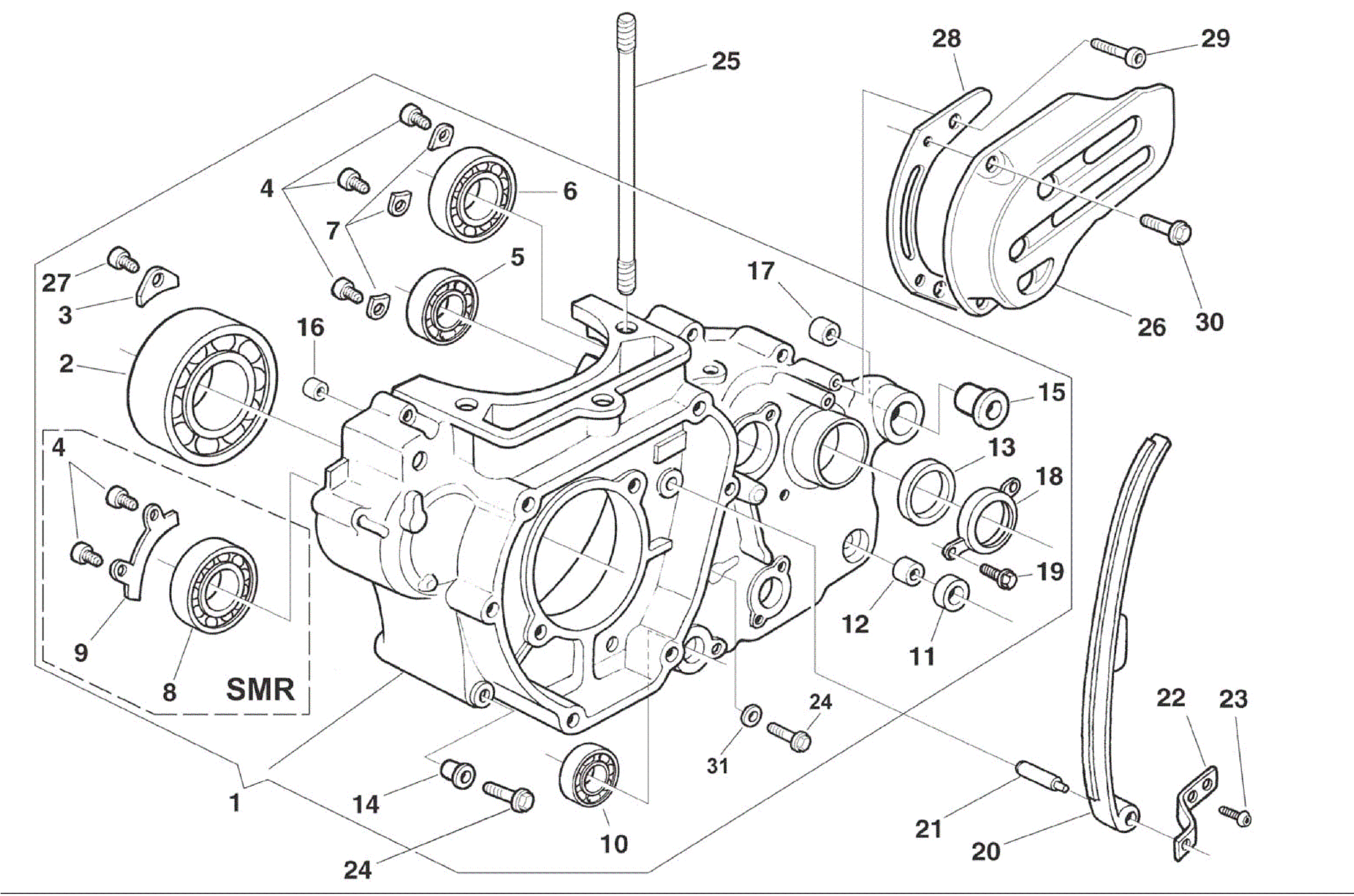 CRANKCASE CARTER L.H.