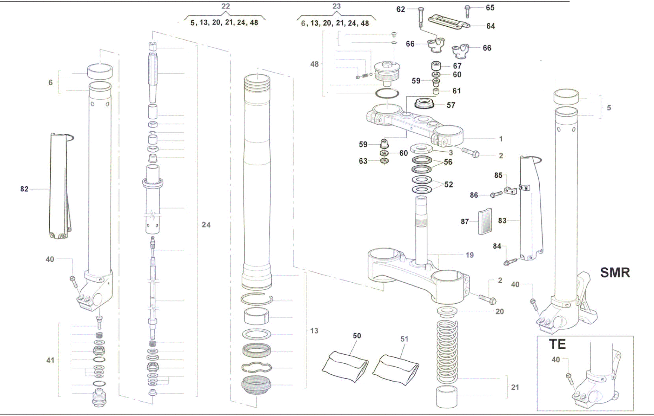 FRONT FORK (SMR-TE)