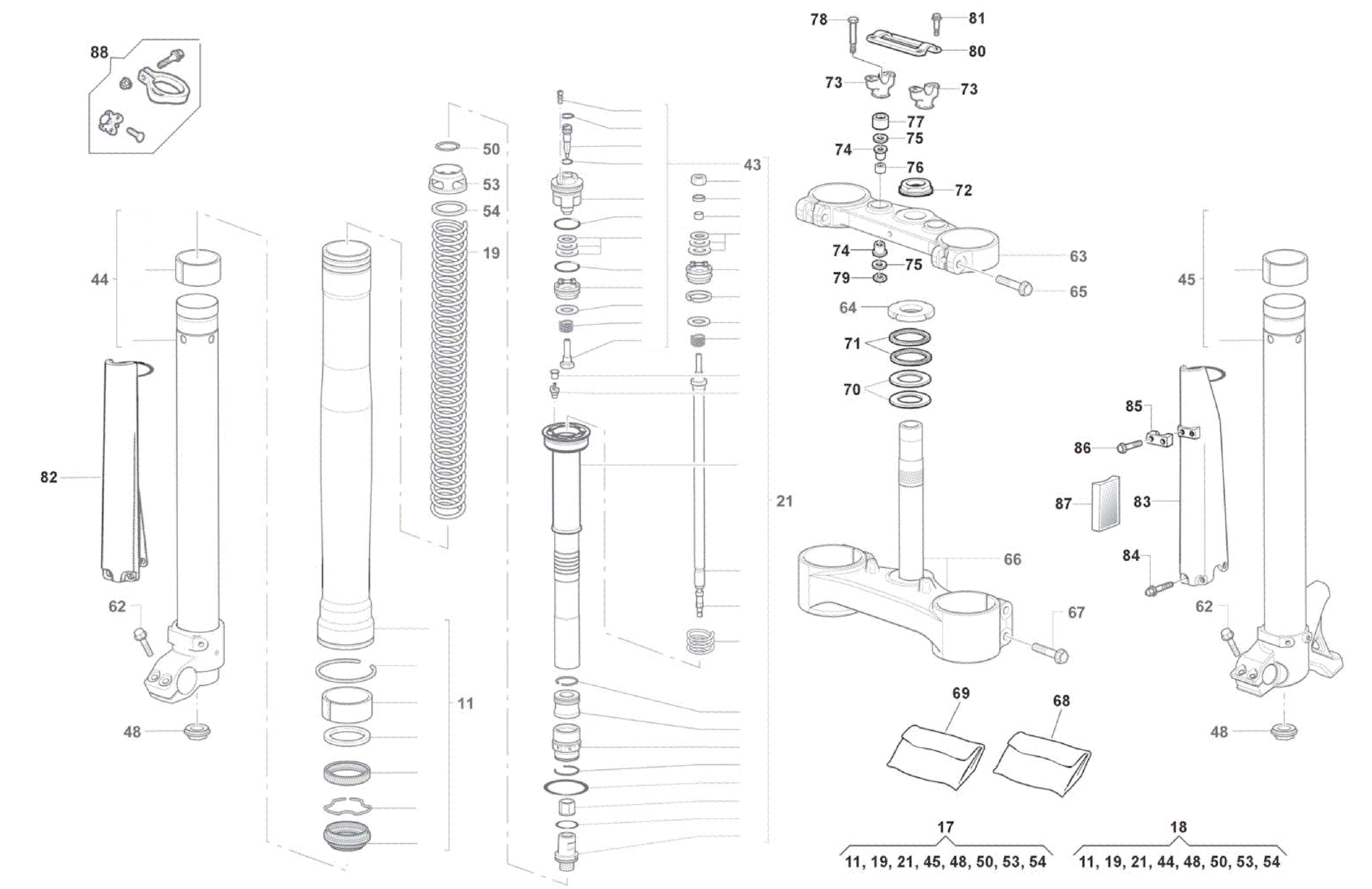 FRONT FORK (TC-TXC)