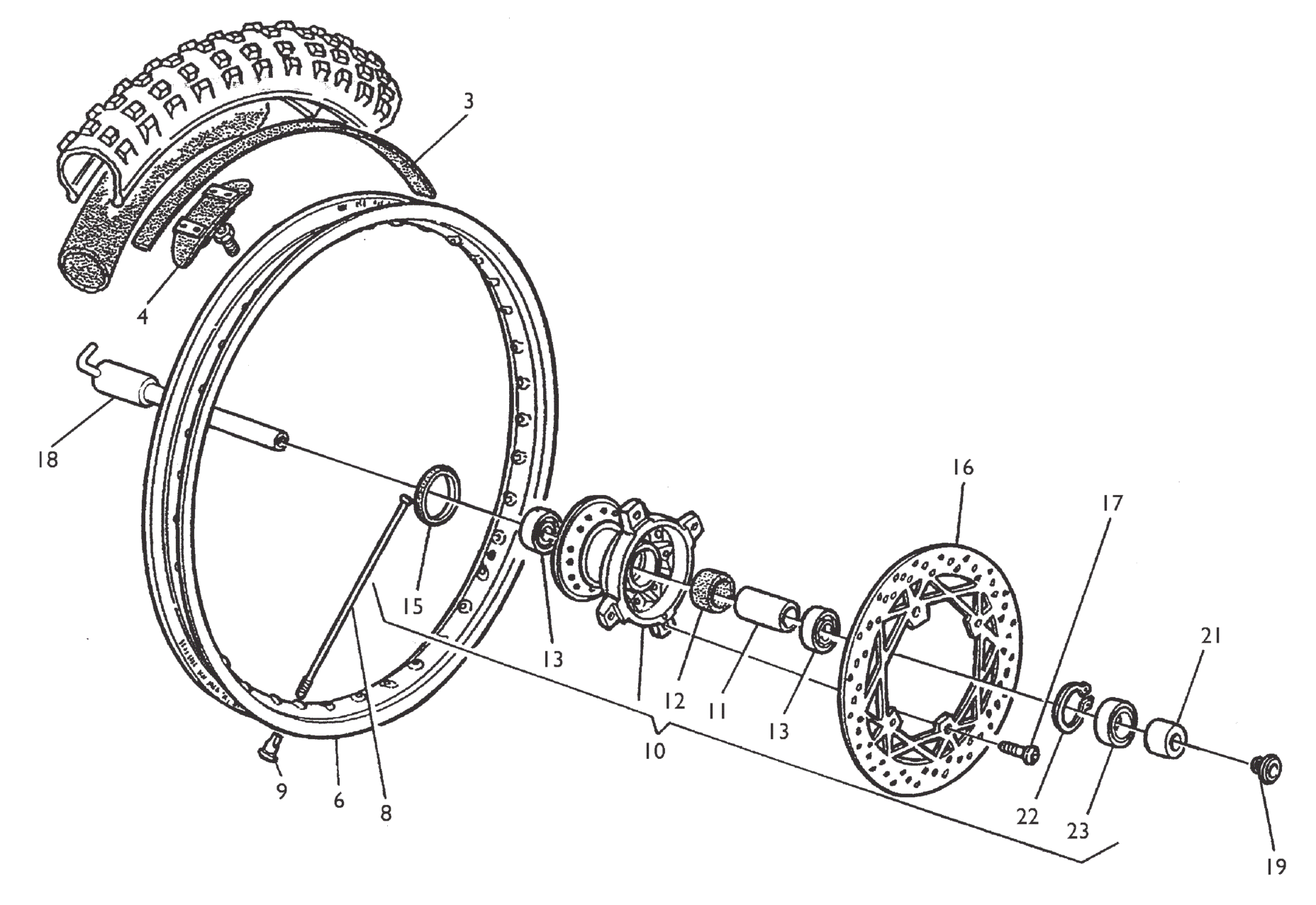 FRONT WHEEL (TE-TC-TXC)