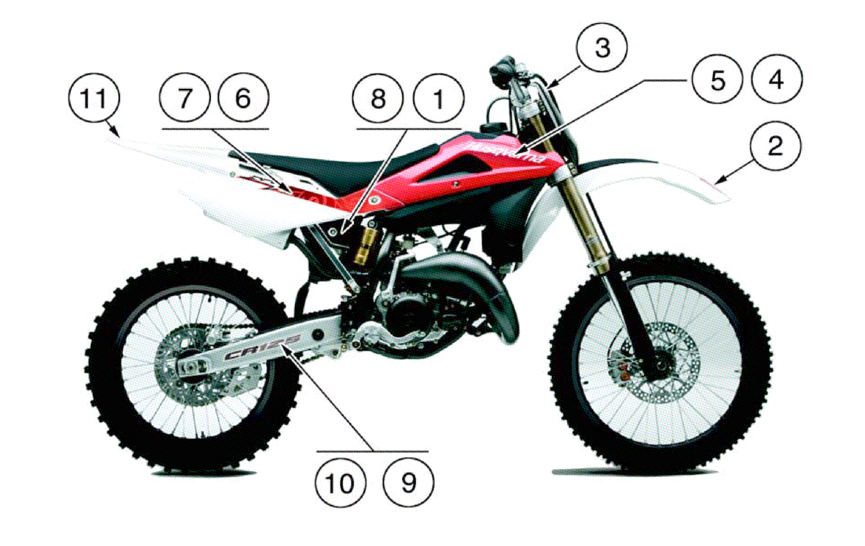 TRANSFERS R/W (CR125 EU / WR125 USA)