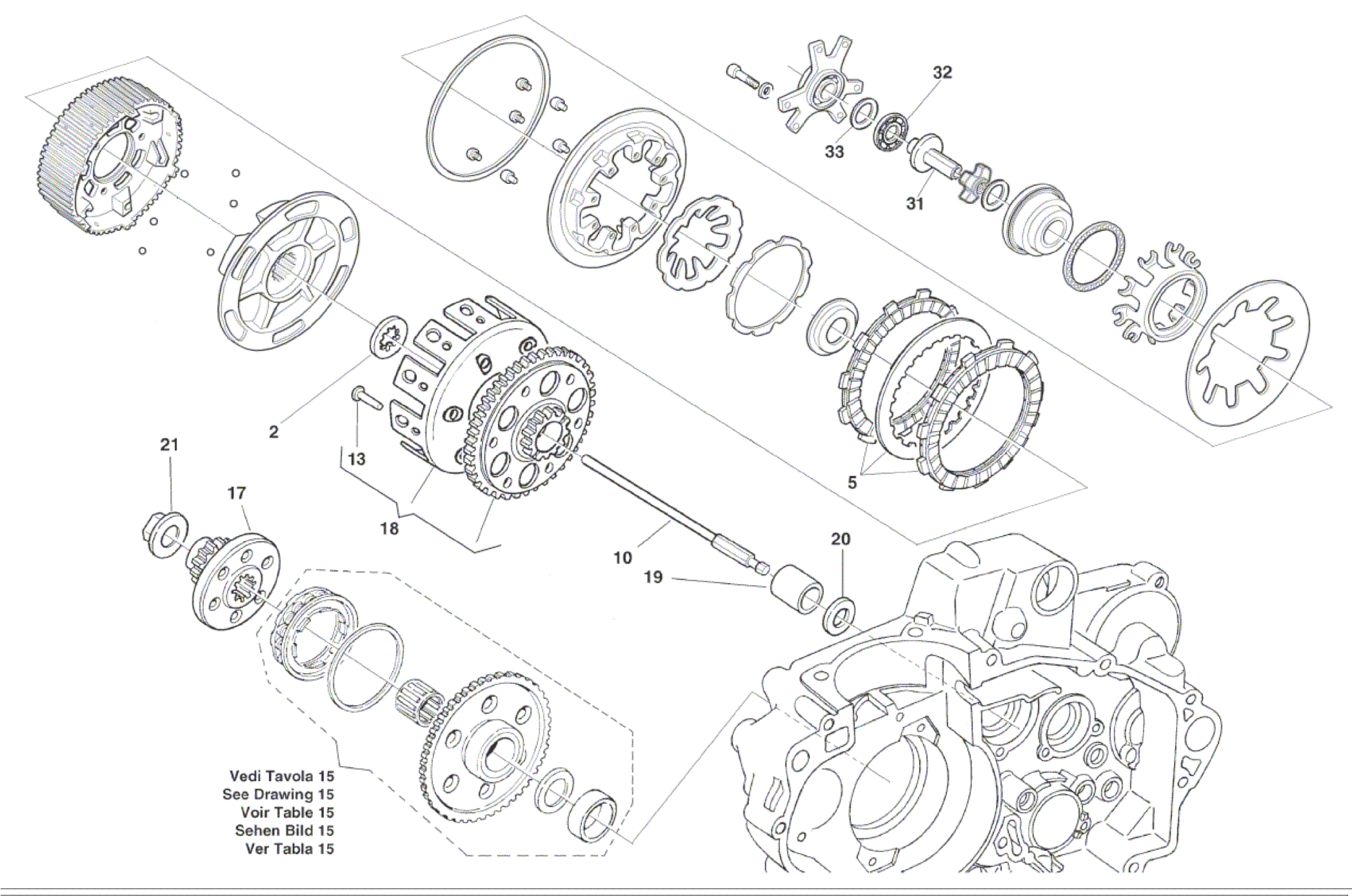 PRIMARY DRIVE - CLUTCH