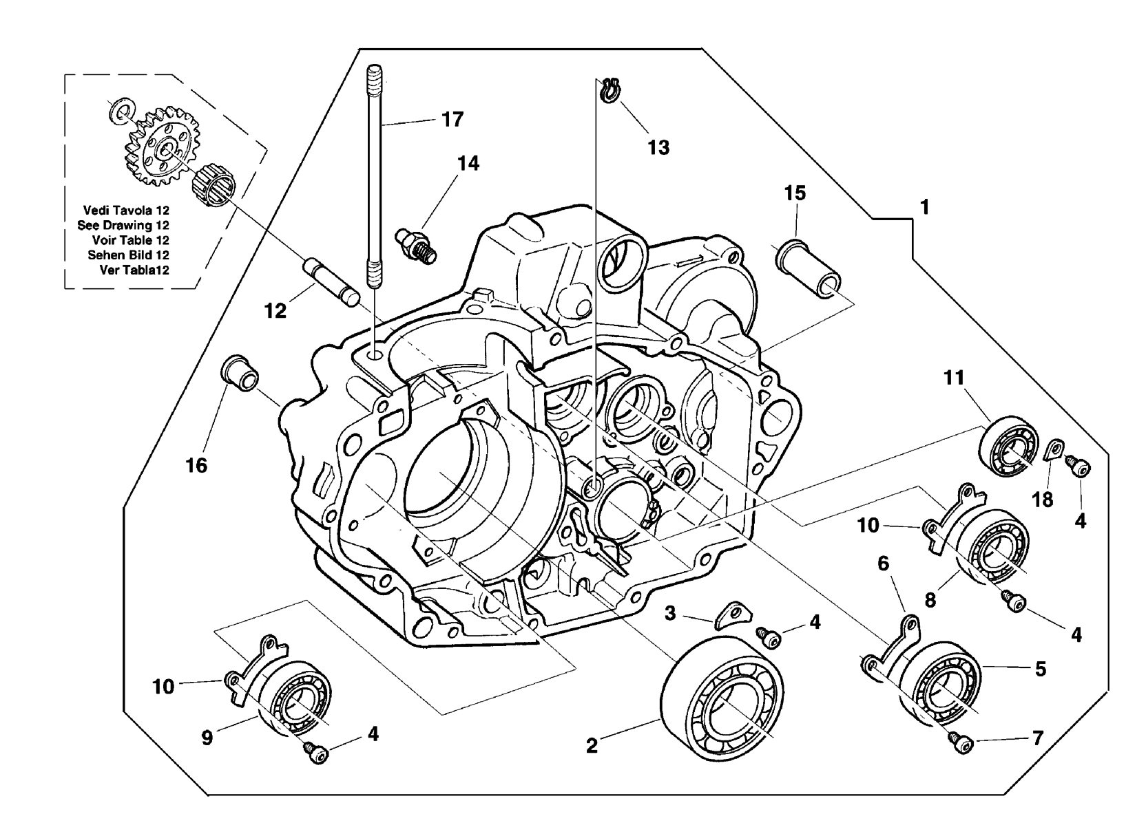 CRANKCASE CARTER R.H.