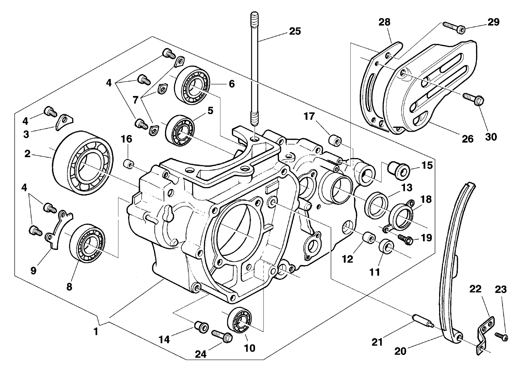 CRANKCASE CARTER L.H.