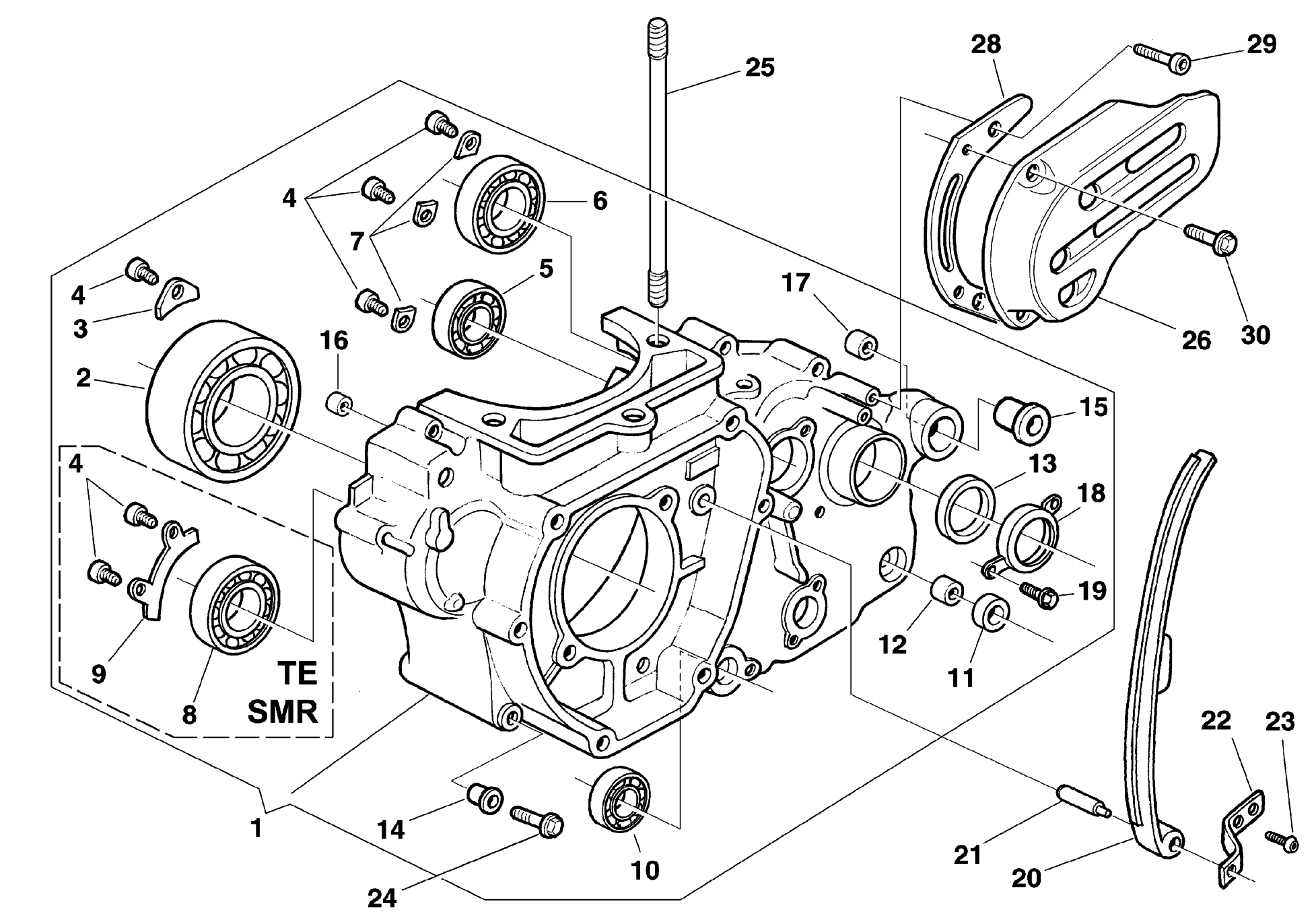 CRANKCASE CARTER L.H.