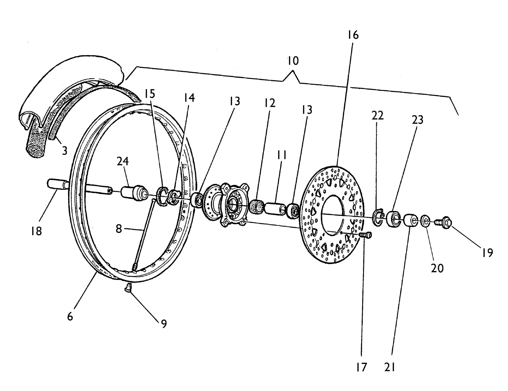 FRONT WHEEL (SMR)