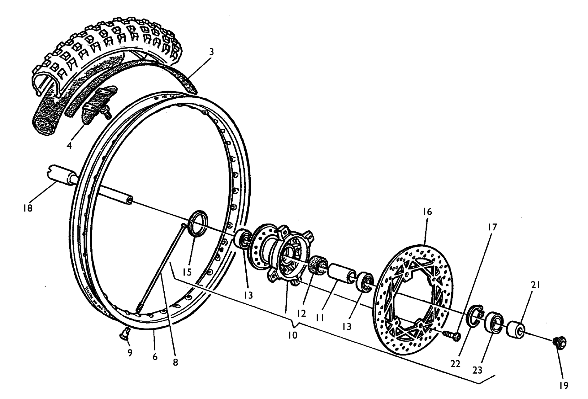 FRONT WHEEL (TE-TC)