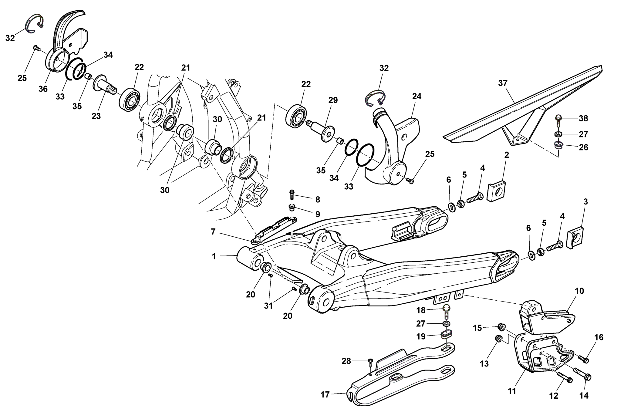 REAR SWING ARM