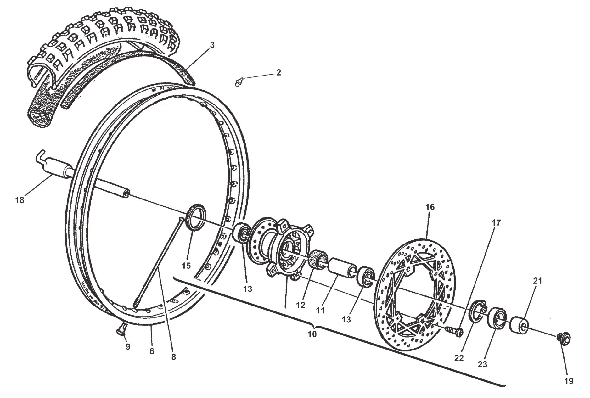 FRONT WHEEL (TE)