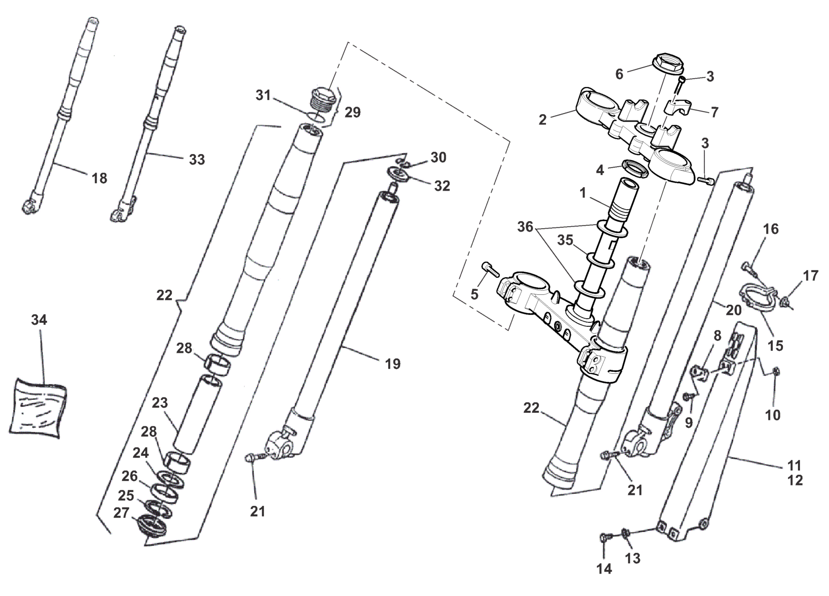 FRONT FORK (HERMUNEN)