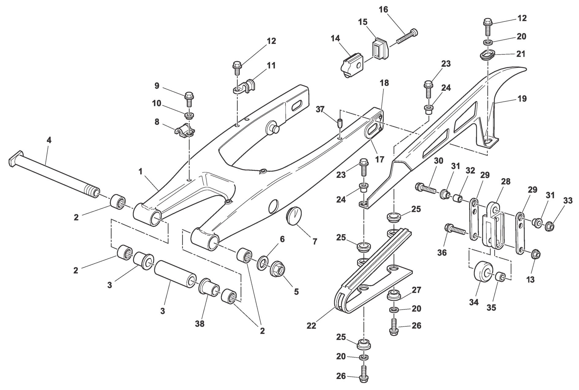 REAR SWING ARM