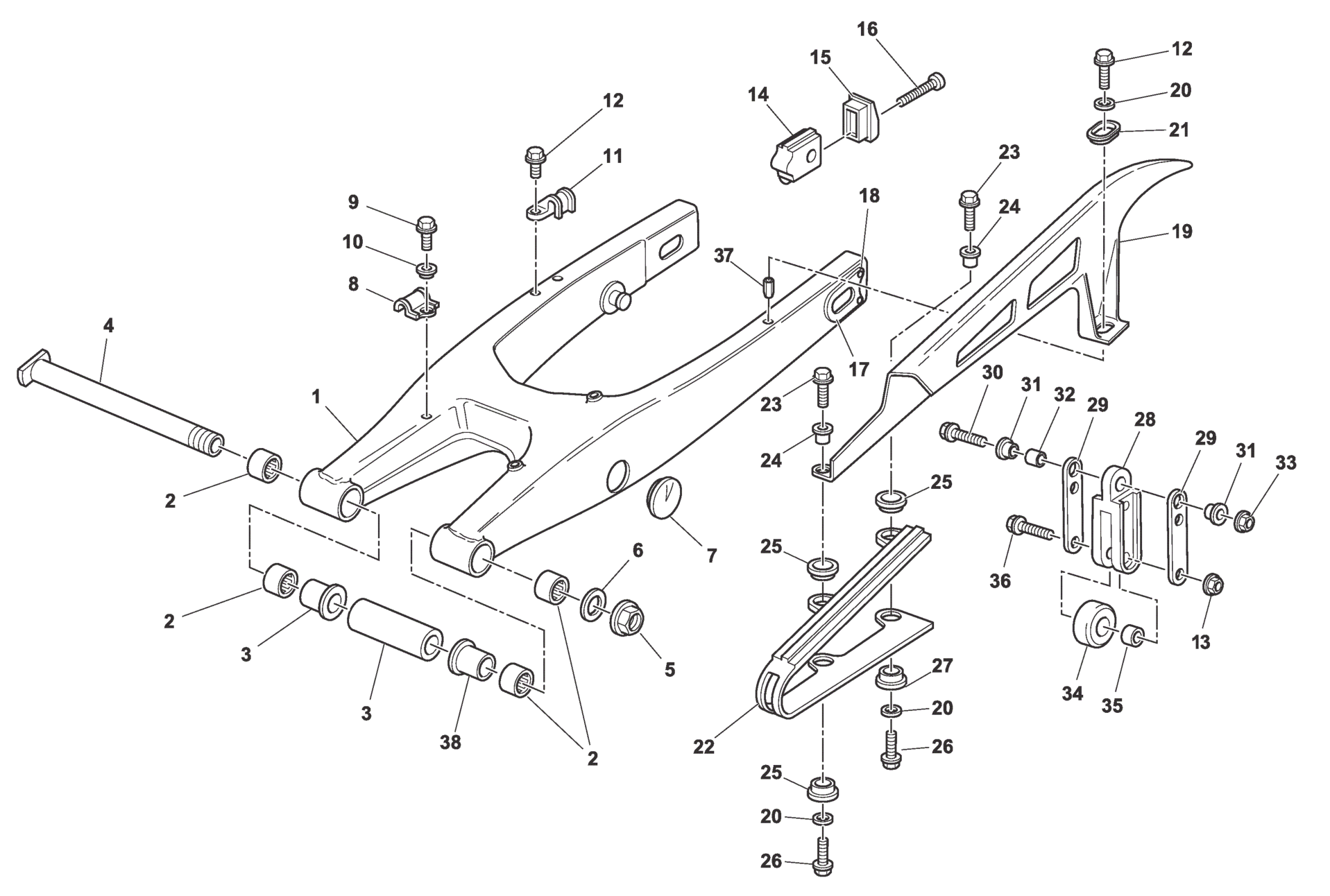 REAR SWING ARM