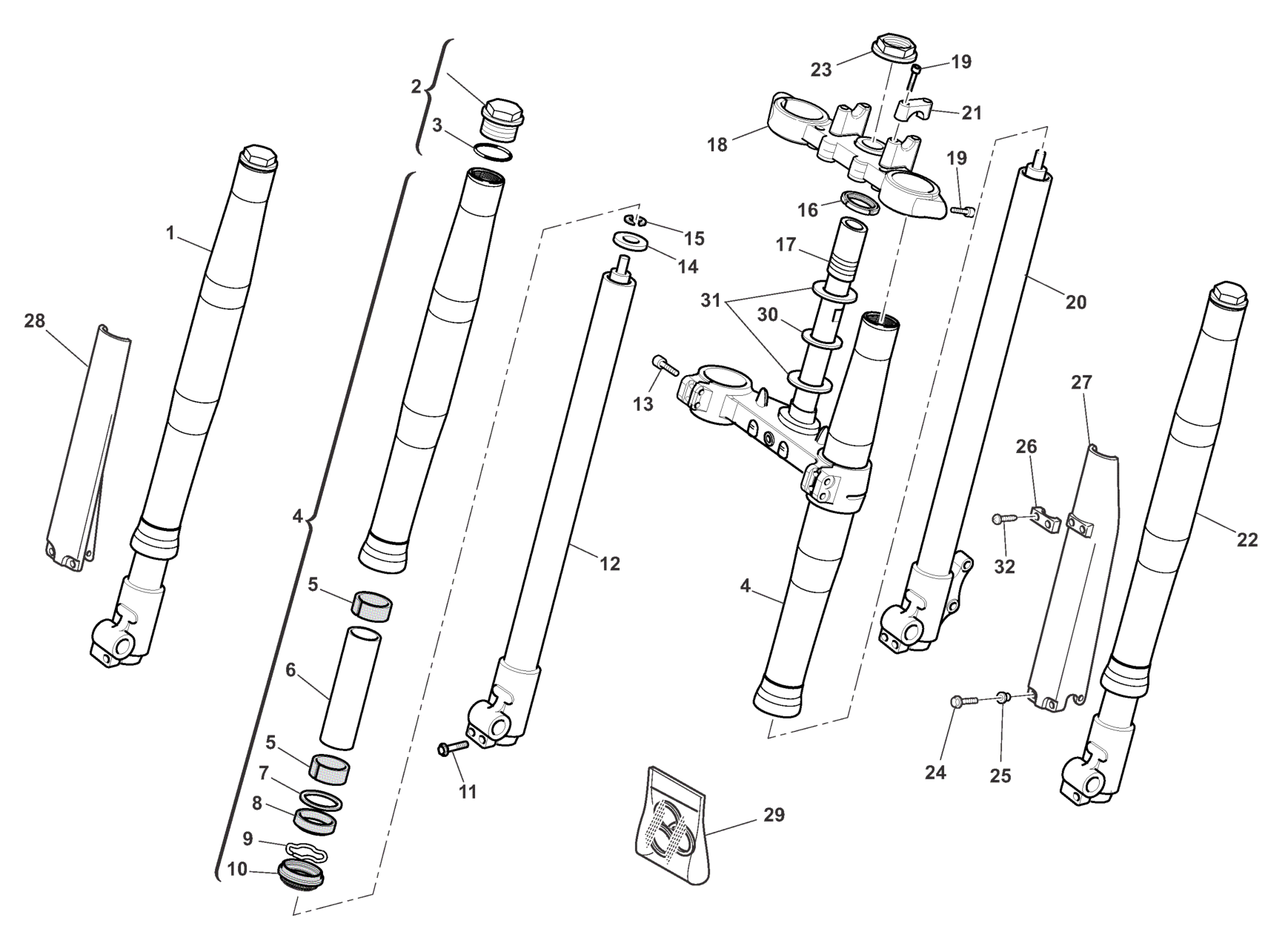 FRONT FORK ASSEMBLY