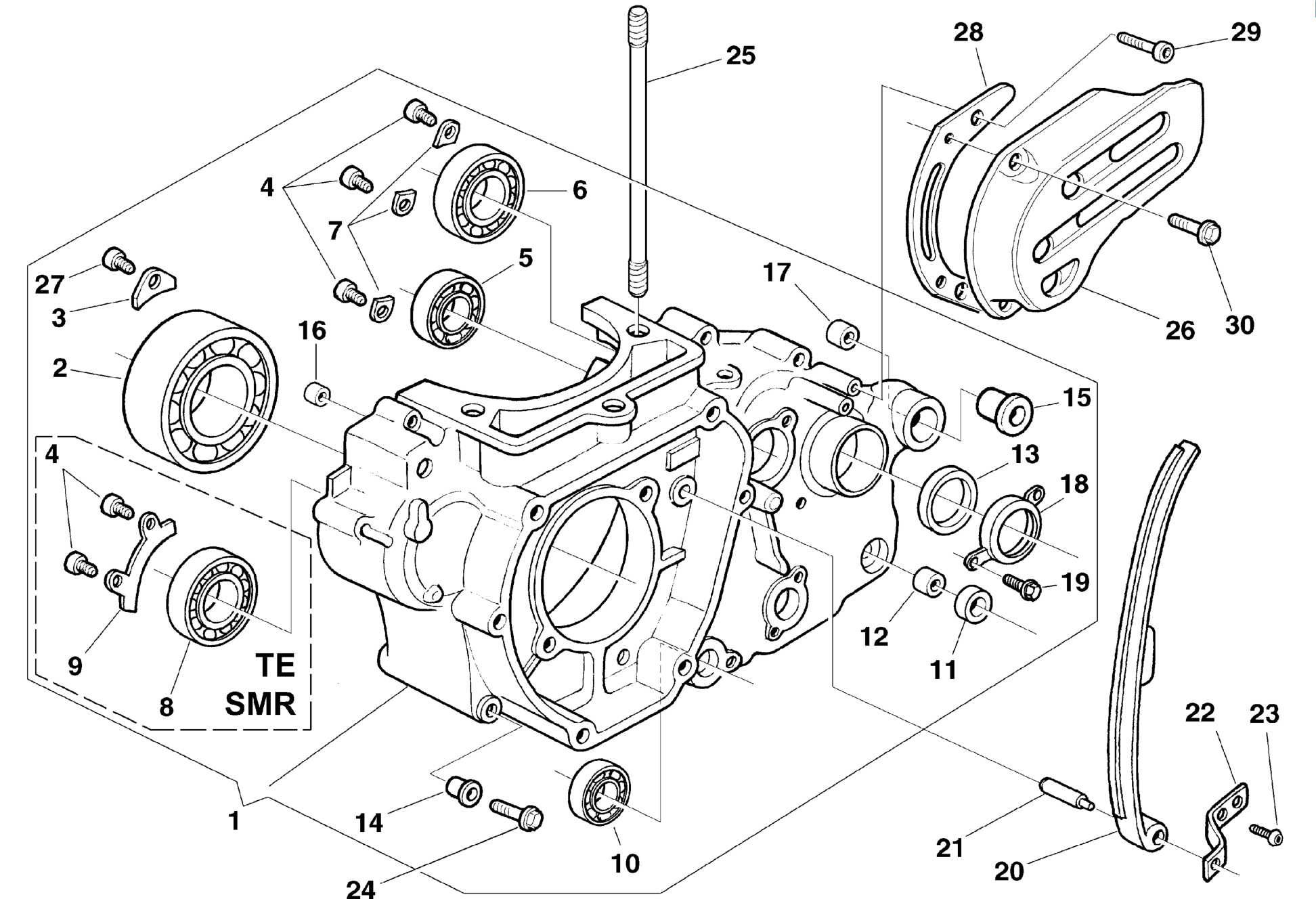 CRANKCASE CARTER L.H.