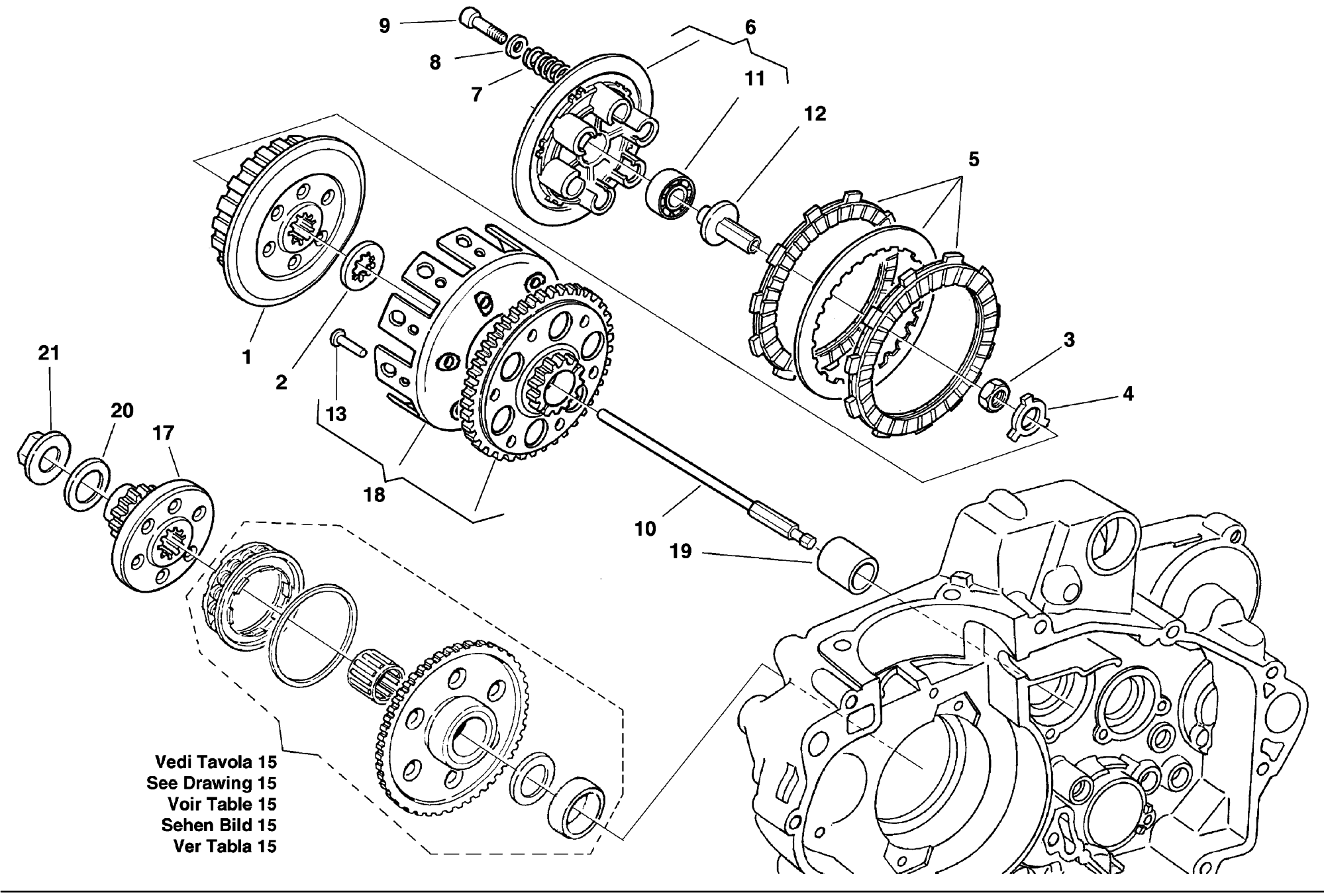 PRIMARY DRIVE - CLUTCH