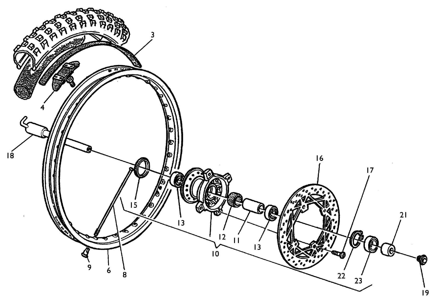 FRONT WHEEL (TE-TC)